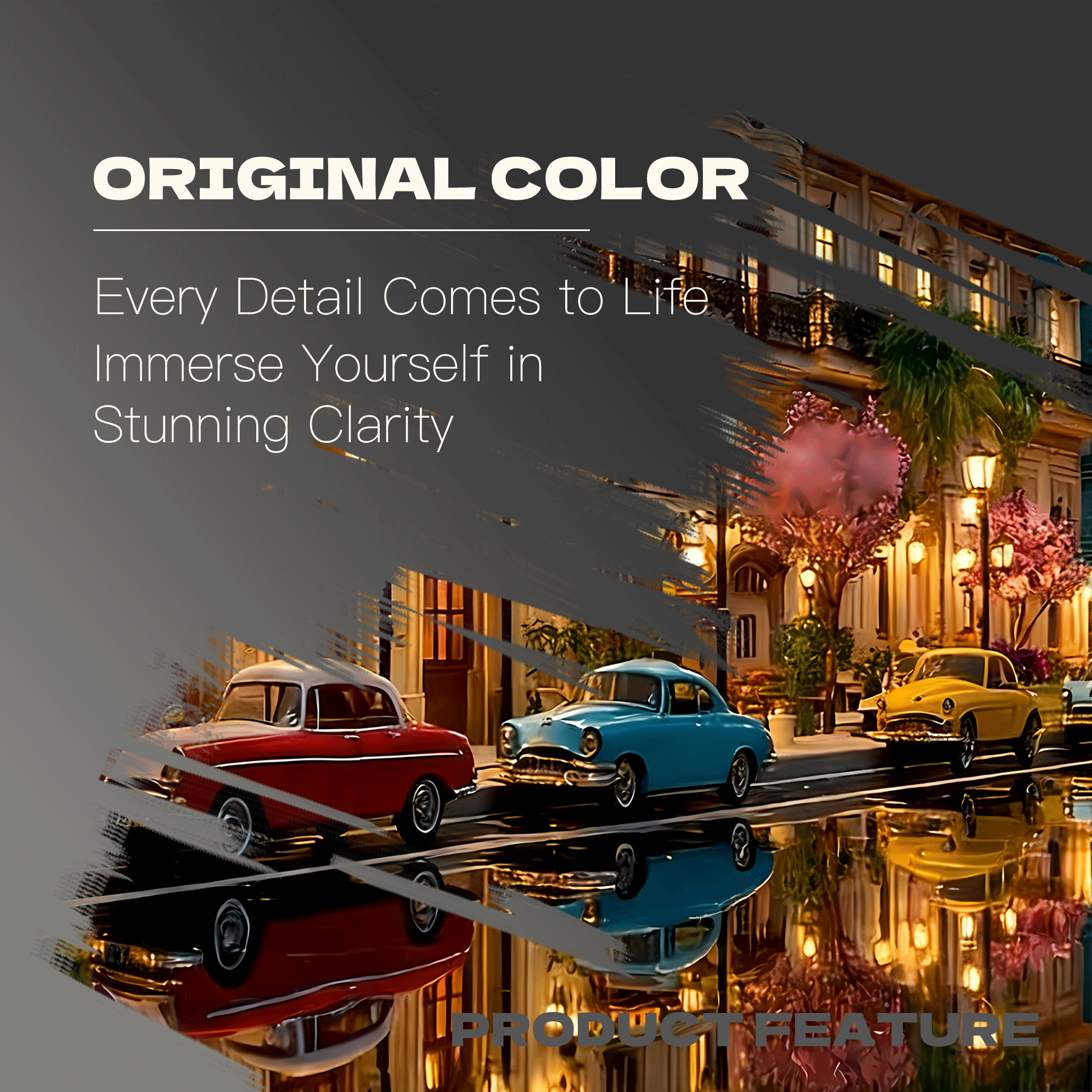 A Hotel Entrance and Taxi at Night 500pcs/1000pcs Jigsaw Puzzle, Scratch-Resistant, Interactive Family Game & Brain-Boosting DIY Decor, Perfect for Halloween, Christmas & New Year Gifts, Family Puzzle Game