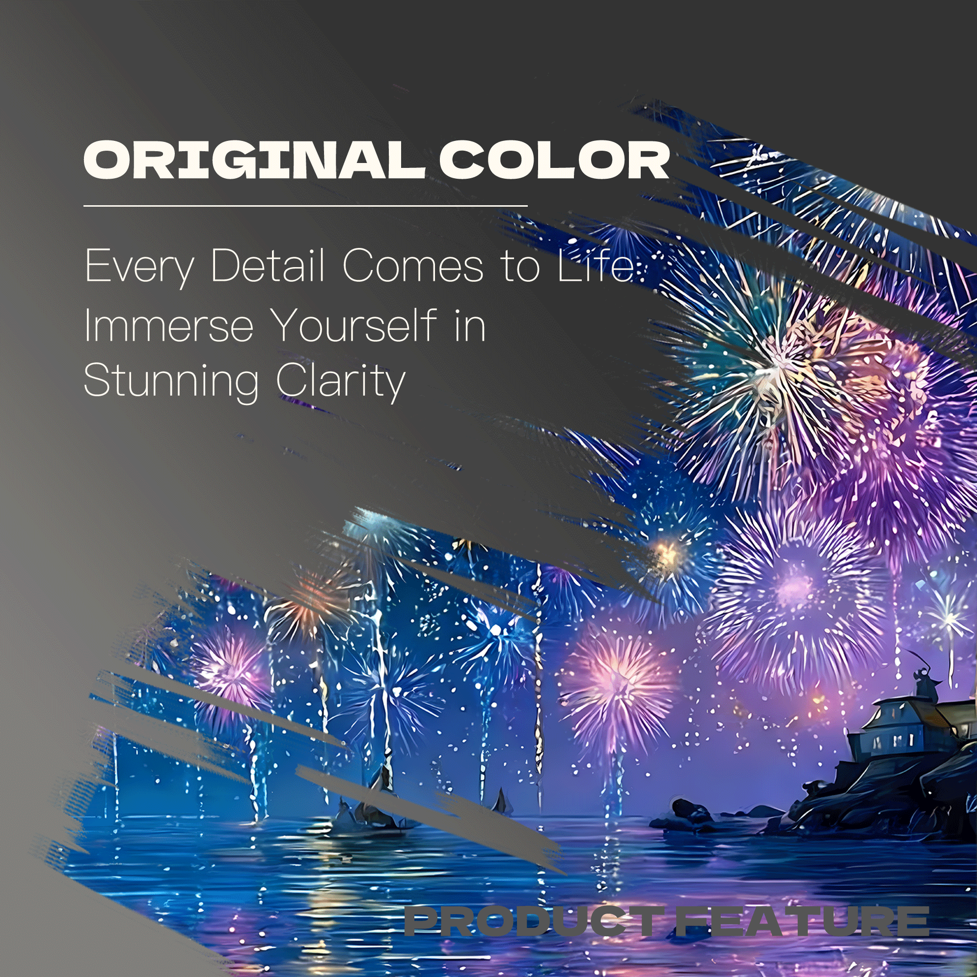 A Lighthouse Fireworks 500pcs/1000pcs Jigsaw Puzzle, Scratch-Resistant, Interactive Family Game & Brain-Boosting DIY Decor, Perfect for Halloween, Christmas & New Year Gifts, Family Puzzle Game