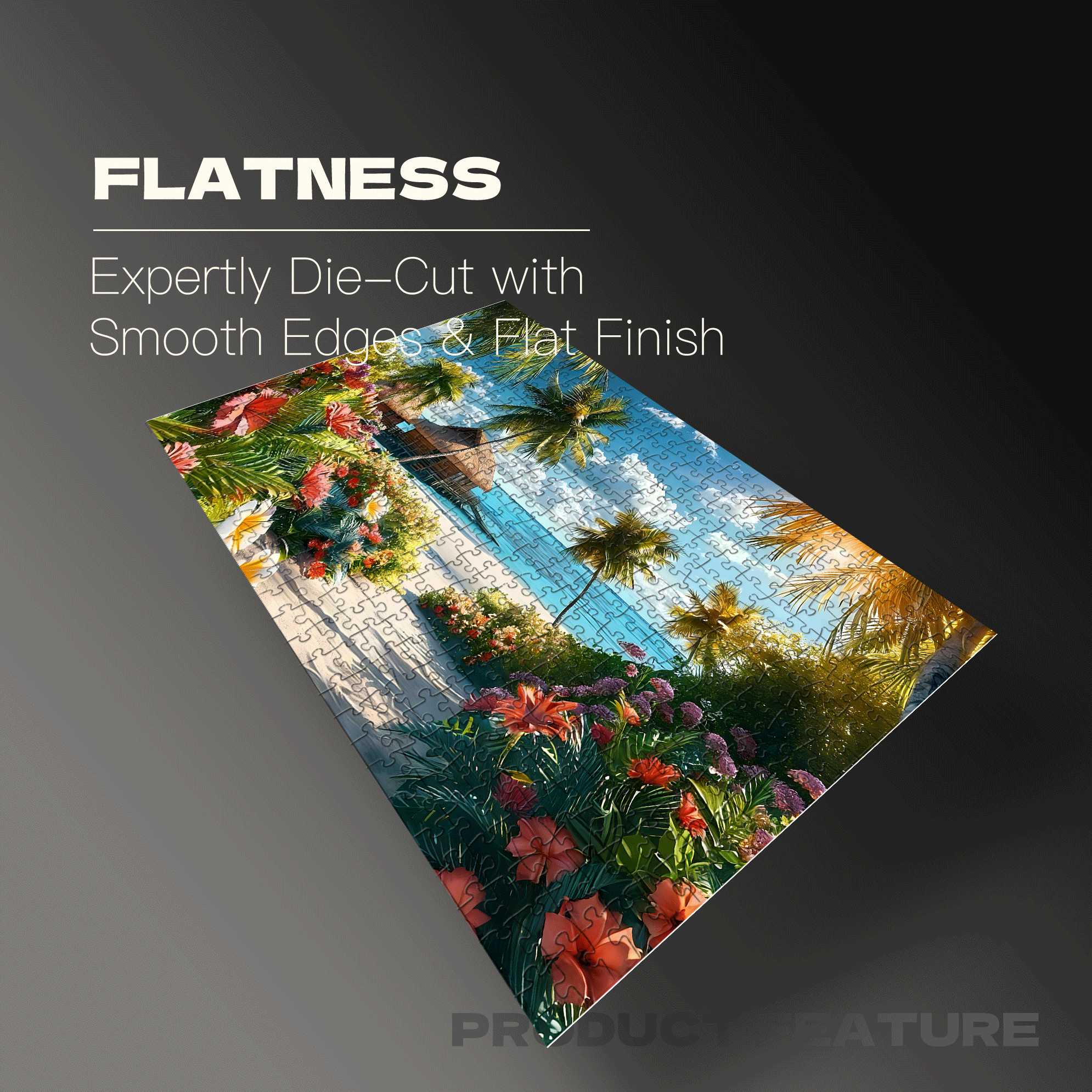 A Morning On A Tropical Island 500pcs/1000pcs Jigsaw Puzzle, Scratch-Resistant, Interactive Family Game & Brain-Boosting DIY Decor, Perfect for Halloween, Christmas & New Year Gifts, Family Puzzle Game