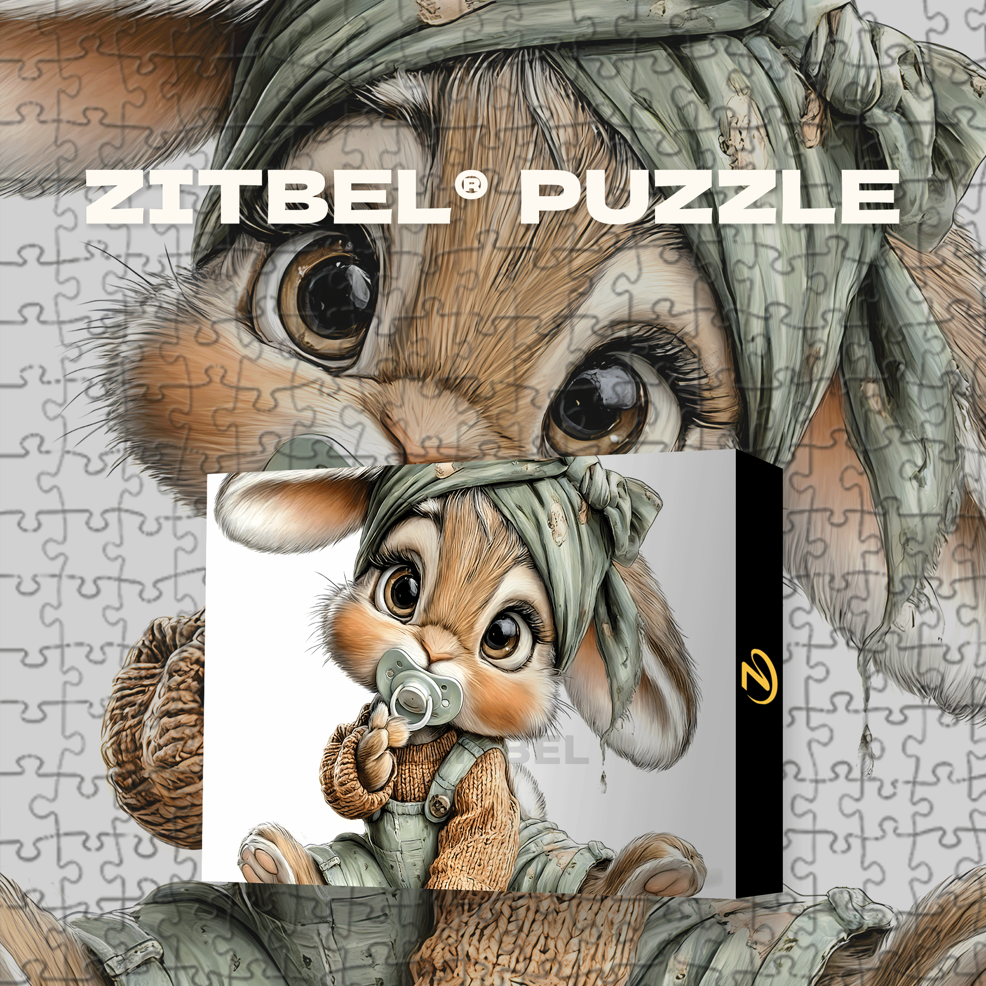 Baby Animal 500pcs/1000pcs Jigsaw Puzzle, Scratch-Resistant, Interactive Family Game & Brain-Boosting DIY Decor, Perfect for Halloween, Christmas & New Year Gifts, Family Puzzle Game