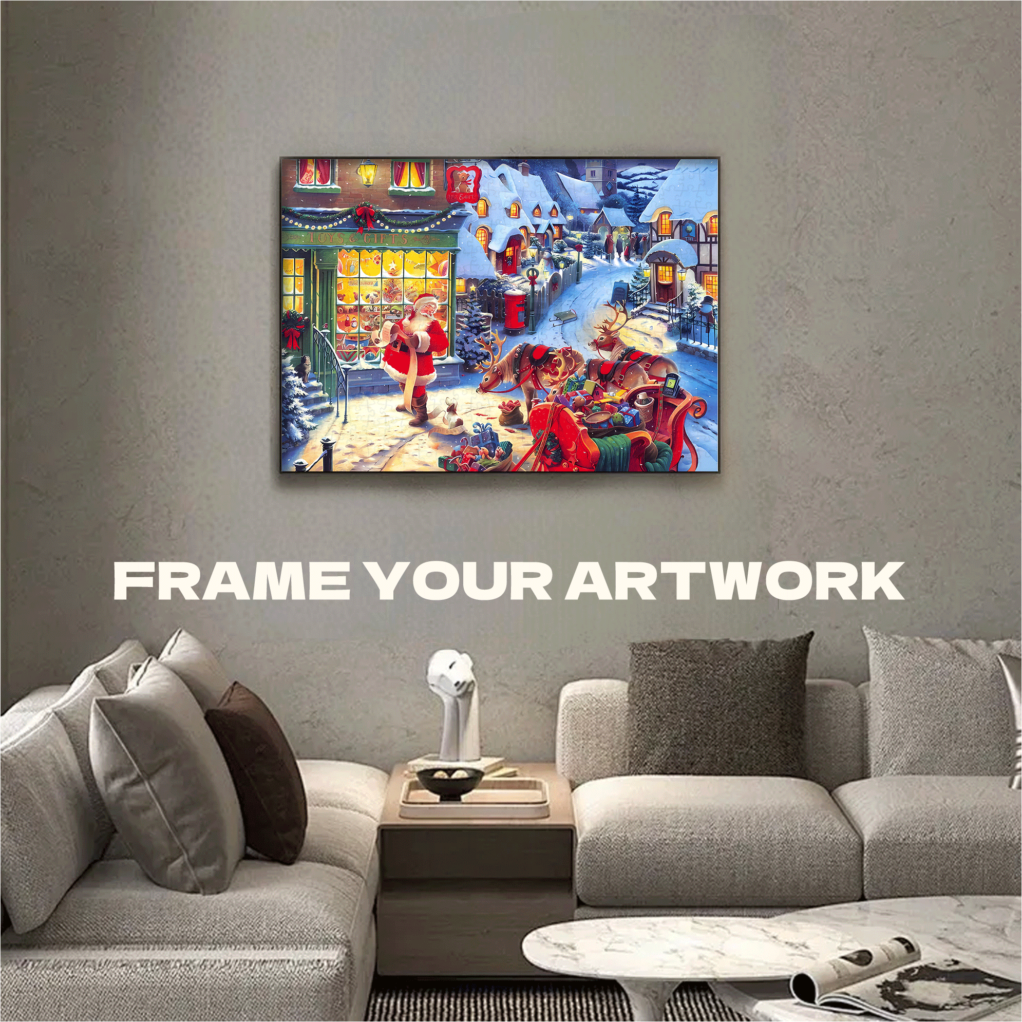 ROY TROWER 500pcs/1000pcs Jigsaw Puzzle, Scratch-Resistant, Interactive Family Game & Brain-Boosting DIY Decor, Perfect for Halloween, Christmas & New Year Gifts, Family Puzzle Game