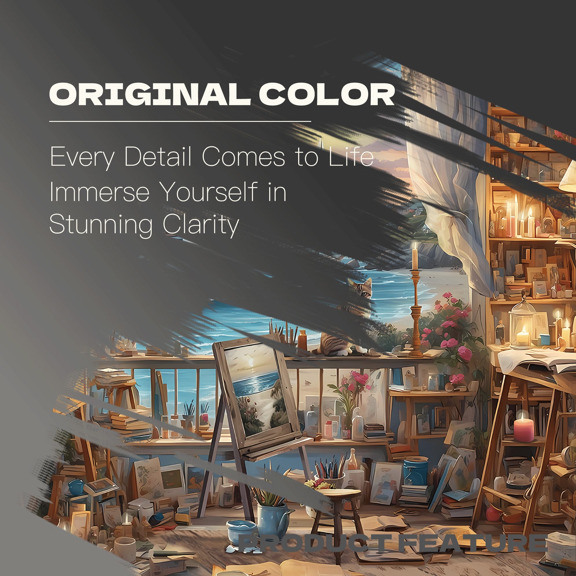 Scenic Ocean Sunset 500pcs/1000pcs Jigsaw Puzzle, Scratch-Resistant, Interactive Family Game & Brain-Boosting DIY Decor, Perfect for Halloween, Christmas & New Year Gifts, Family Puzzle Game