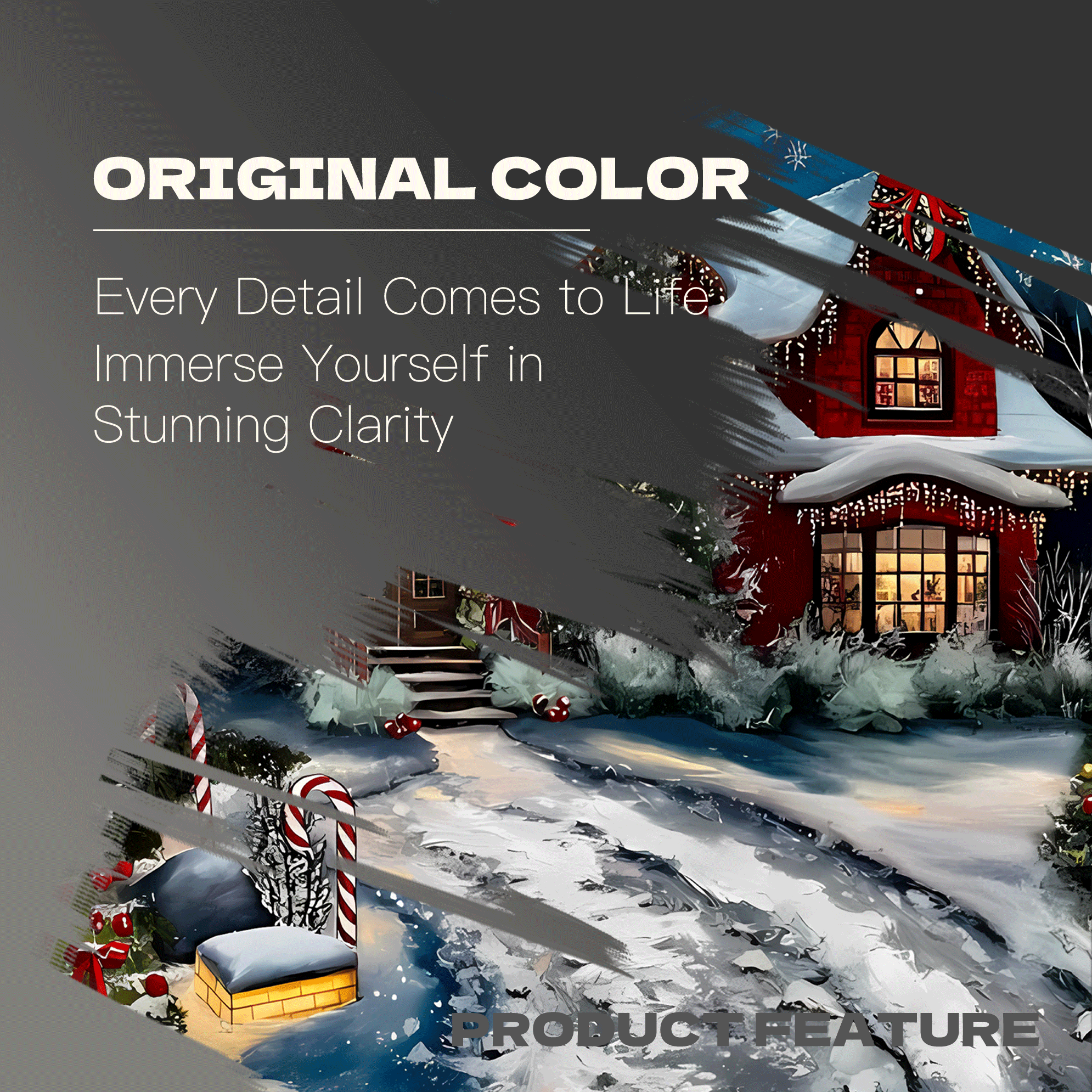Silent Christmas Night 500pcs/1000pcs Jigsaw Puzzle, Scratch-Resistant, Interactive Family Game & Brain-Boosting DIY Decor, Perfect for Halloween, Christmas & New Year Gifts, Family Puzzle Game
