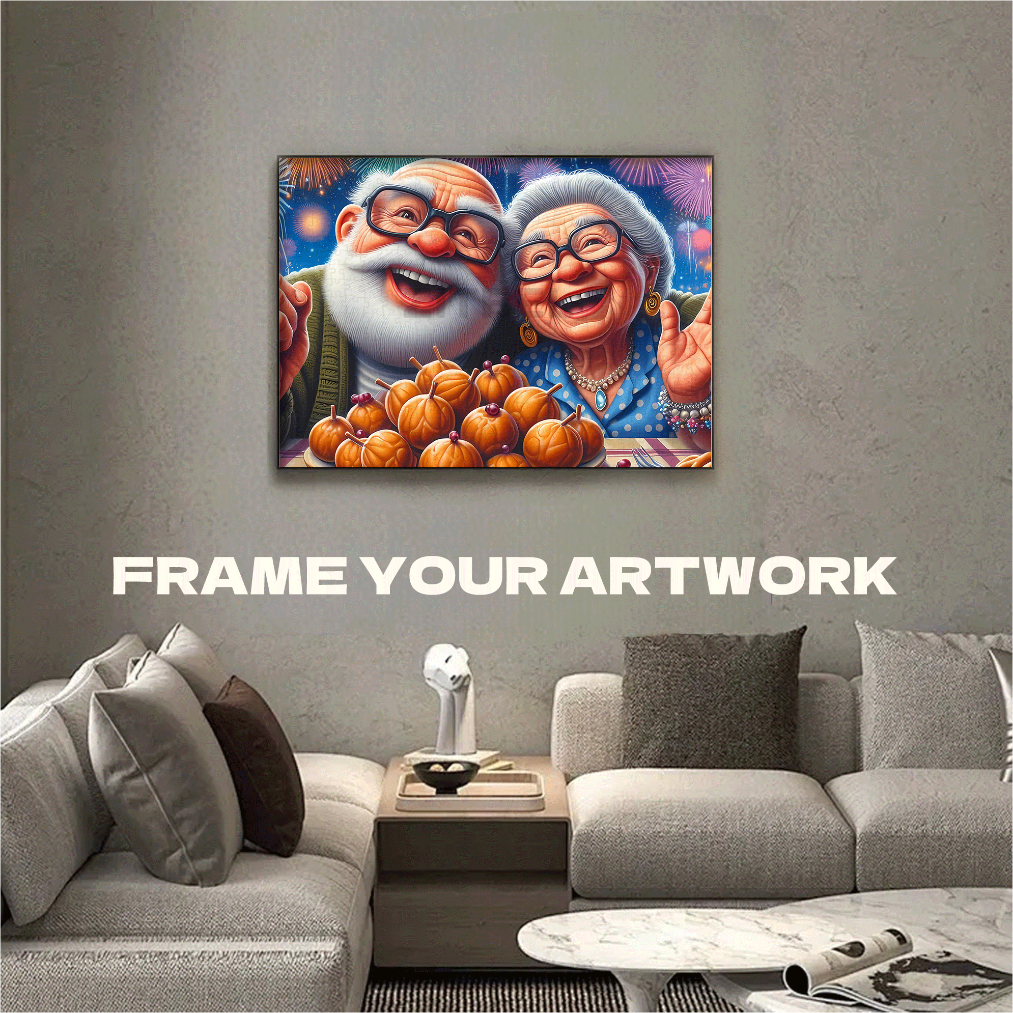 To Grow Old Together 500pcs/1000pcs Jigsaw Puzzle, Scratch-Resistant, Interactive Family Game & Brain-Boosting DIY Decor, Perfect for Halloween, Christmas & New Year Gifts, Family Puzzle Game