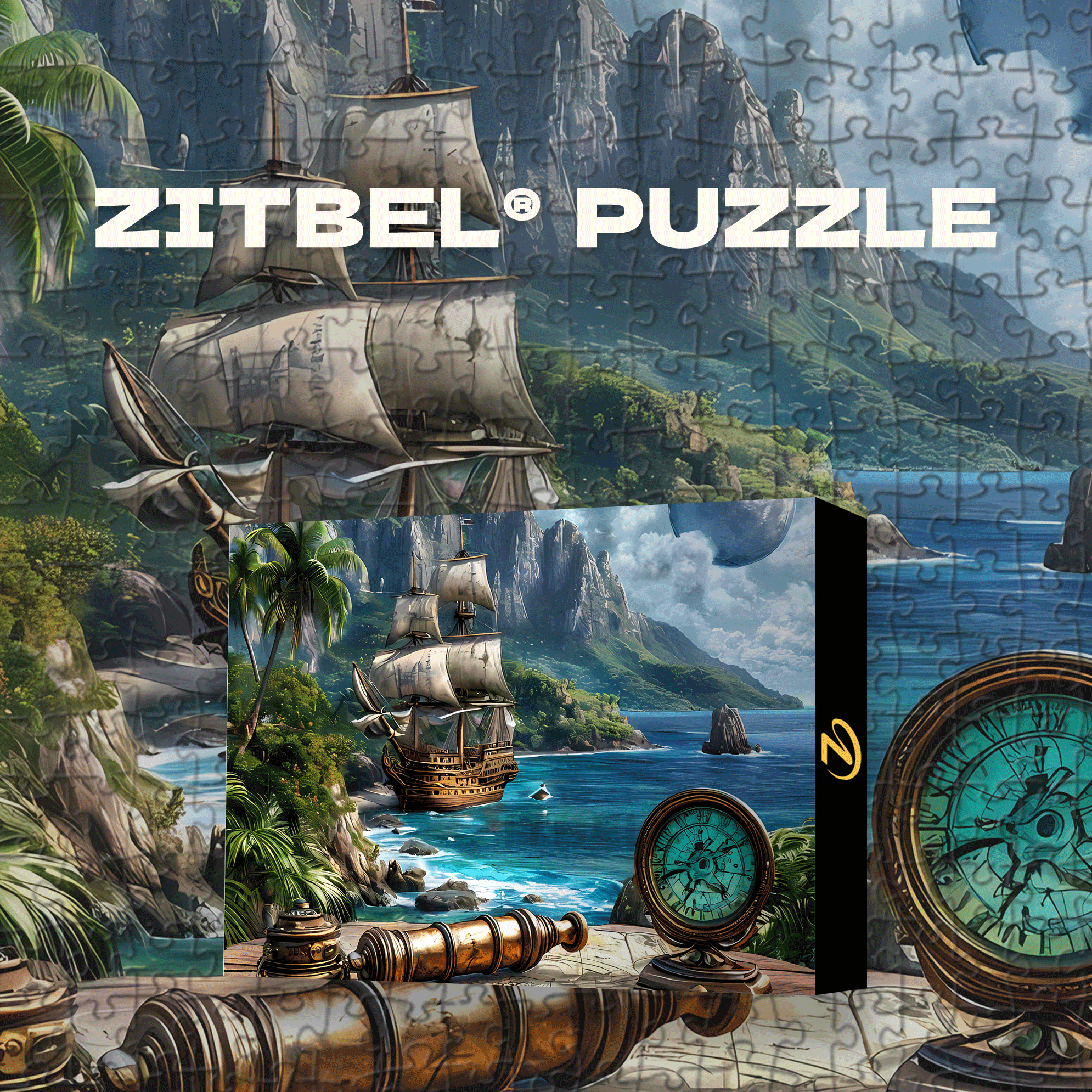 Voyage To The World 500pcs/1000pcs Jigsaw Puzzle, Scratch-Resistant, Interactive Family Game & Brain-Boosting DIY Decor, Perfect for Halloween, Christmas & New Year Gifts, Family Puzzle Game