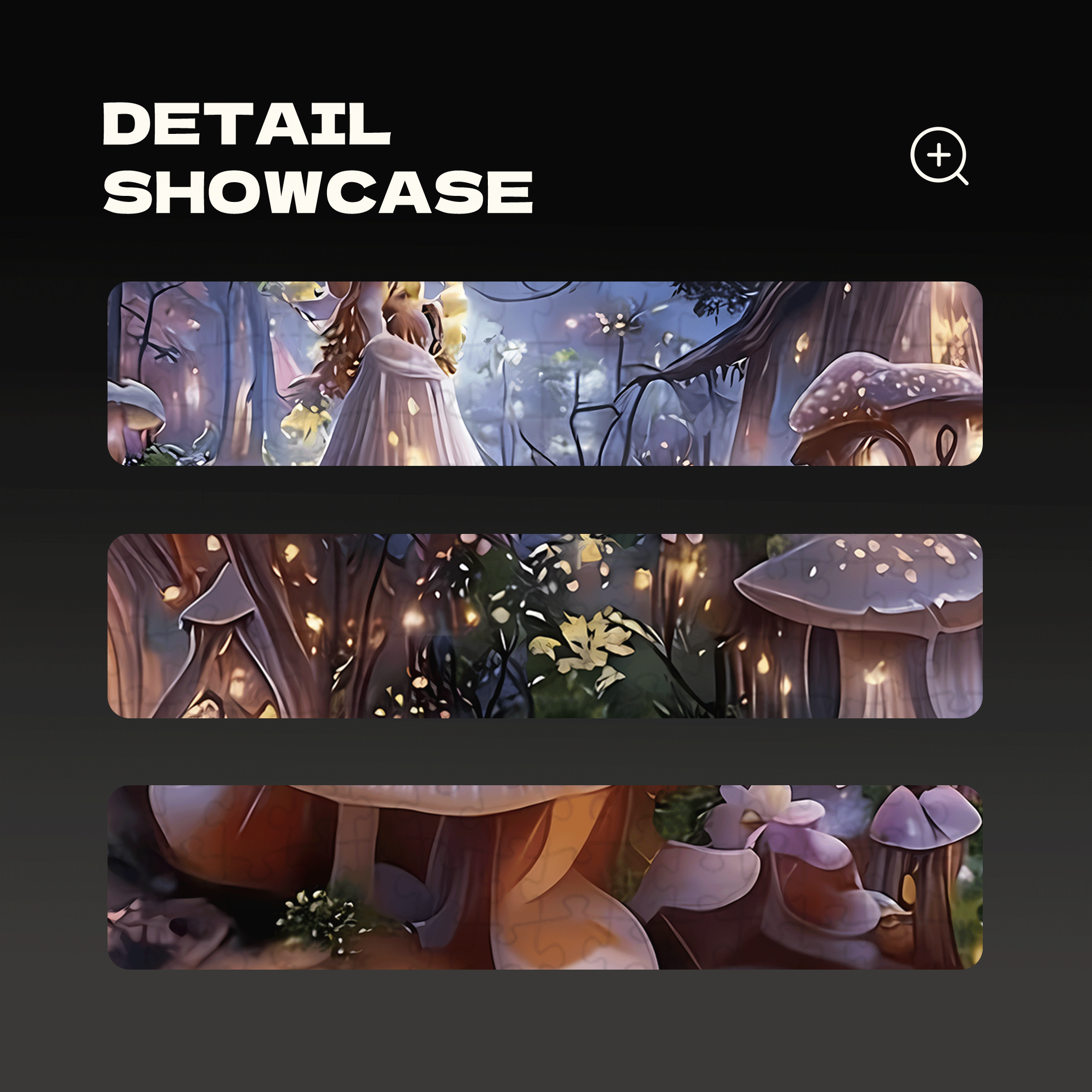 A Forest Pink Glowing Mushroom House 500pcs/1000pcs Jigsaw Puzzle, Scratch-Resistant, Interactive Family Game & Brain-Boosting DIY Decor, Perfect for Halloween, Christmas & New Year Gifts, Family Puzzle Game
