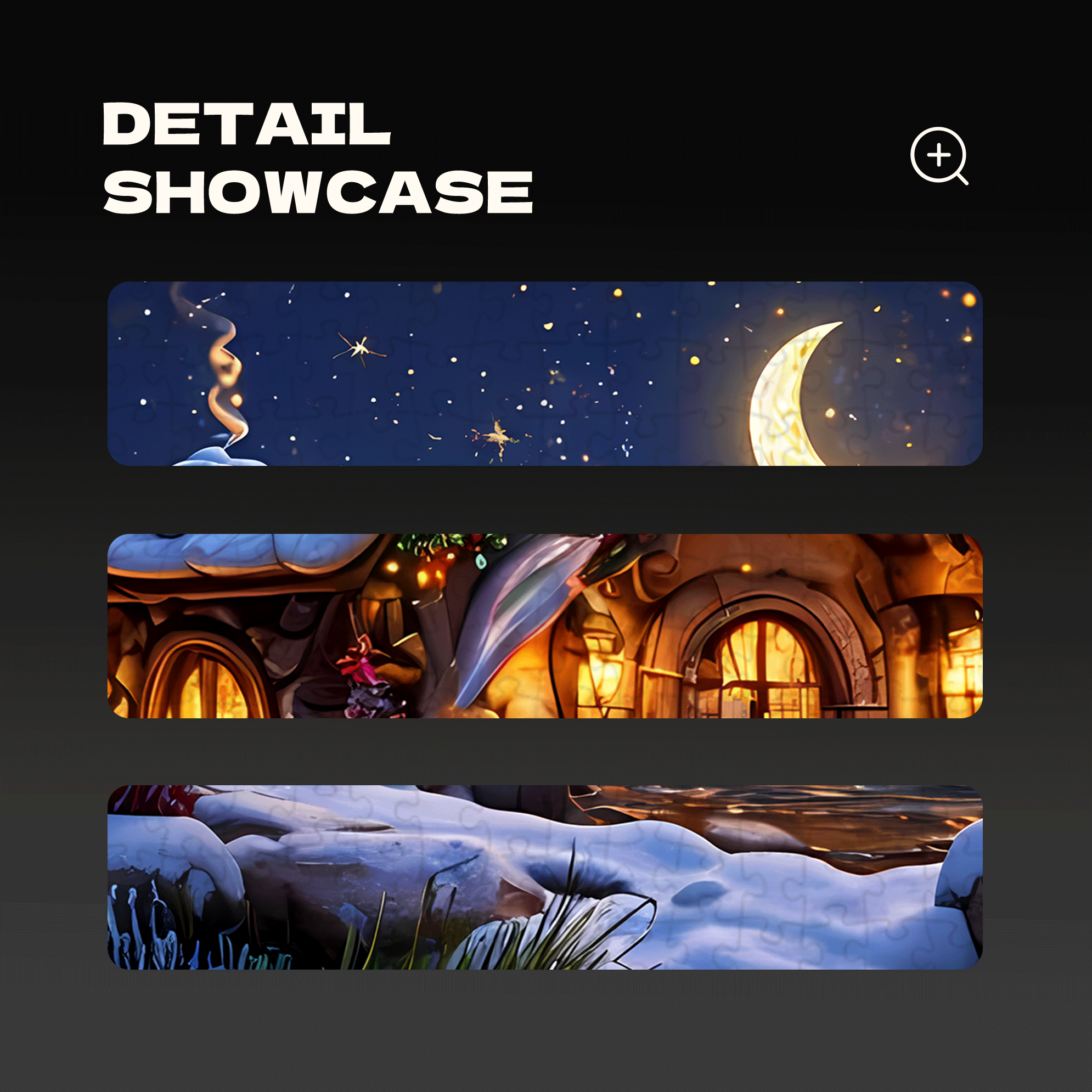 Snow-covered House Under The Moonlight 500pcs/1000pcs Jigsaw Puzzle, Scratch-Resistant, Interactive Family Game & Brain-Boosting DIY Decor, Perfect for Halloween, Christmas & New Year Gifts, Family Puzzle Game