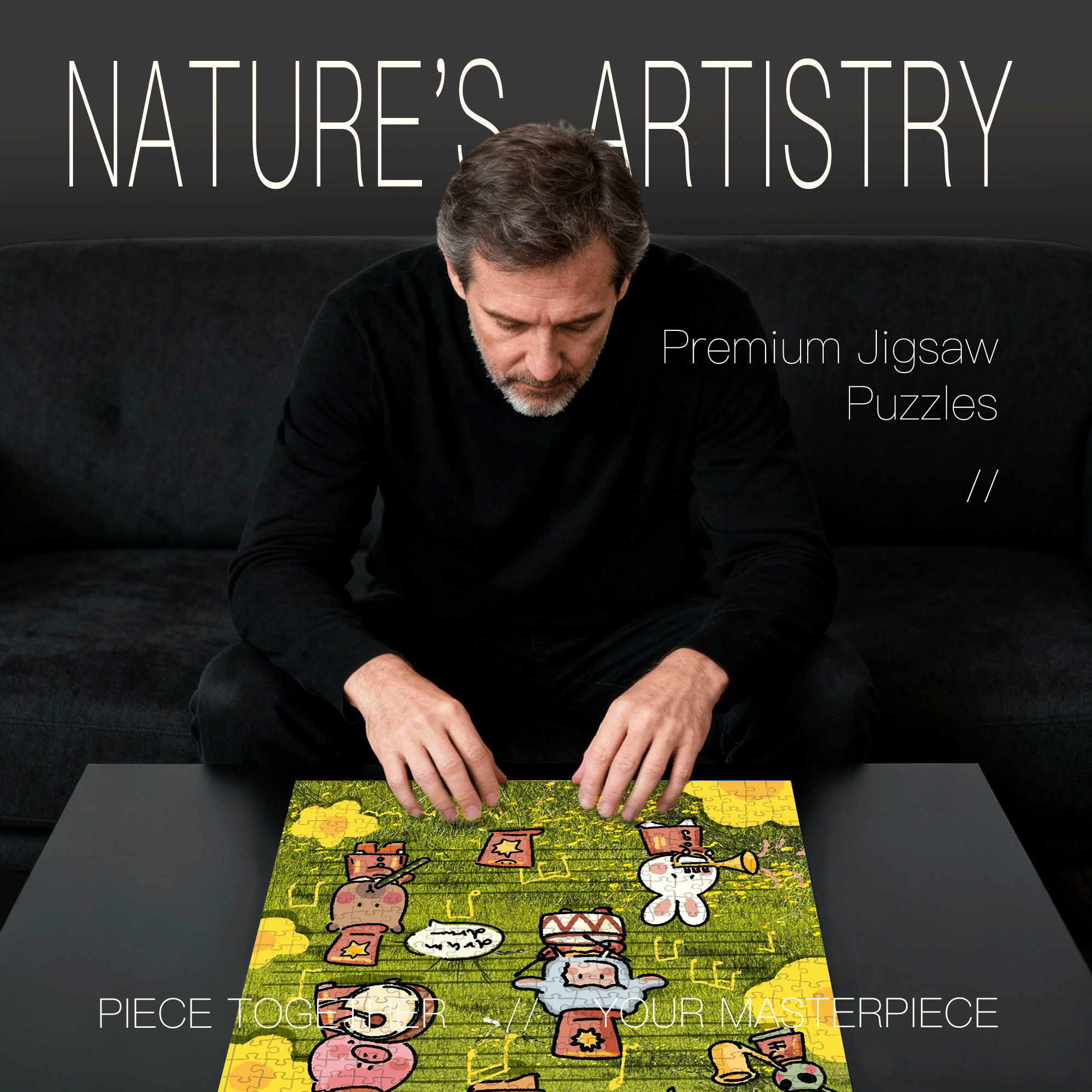 Spring Rhapsody 500pcs/1000pcs Jigsaw Puzzle, Scratch-Resistant, Interactive Family Game & Brain-Boosting DIY Decor, Perfect for Halloween, Christmas & New Year Gifts, Family Puzzle Game