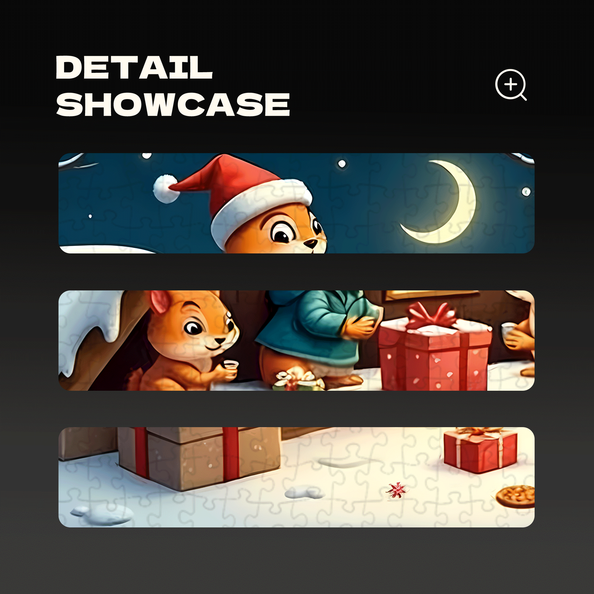 Squirrel Christmas Cottage 500pcs/1000pcs Jigsaw Puzzle, Scratch-Resistant, Interactive Family Game & Brain-Boosting DIY Decor, Perfect for Halloween, Christmas & New Year Gifts, Family Puzzle Game
