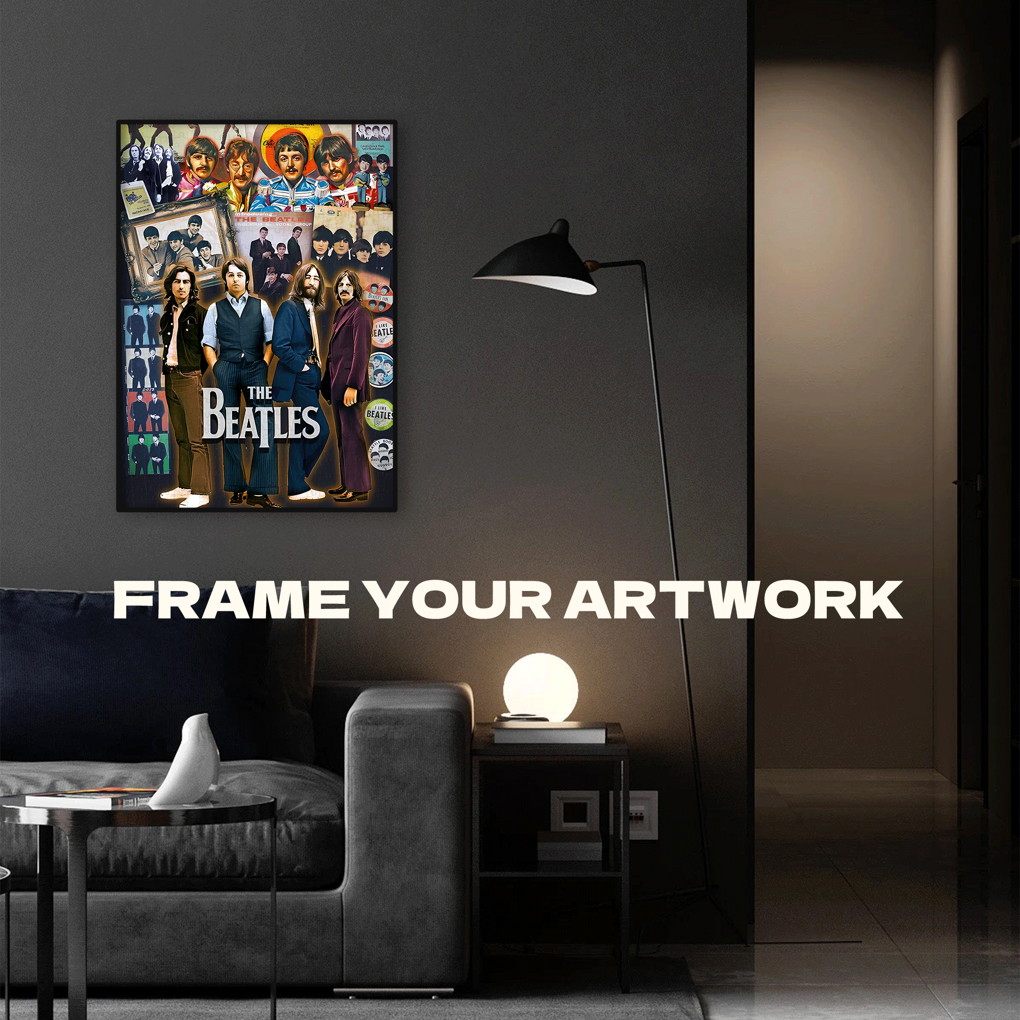 The Beatles 500pcs/1000pcs Jigsaw Puzzle, Scratch-Resistant, Interactive Family Game & Brain-Boosting DIY Decor, Perfect for Halloween, Christmas & New Year Gifts, Family Puzzle Game