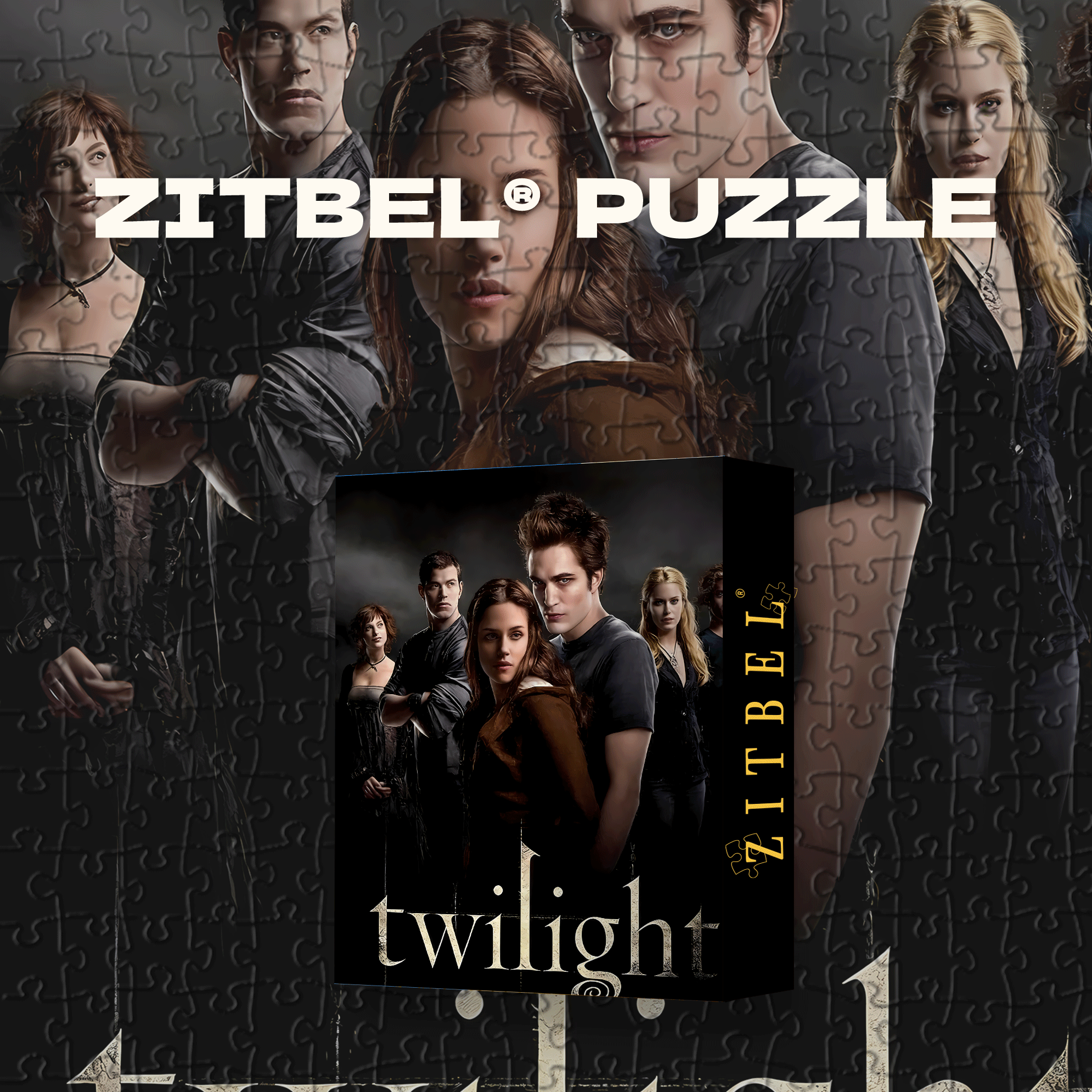 Twilight 500pcs/1000pcs Jigsaw Puzzle, Scratch-Resistant, Interactive Family Game & Brain-Boosting DIY Decor, Perfect for Halloween, Christmas & New Year Gifts, Family Puzzle Game