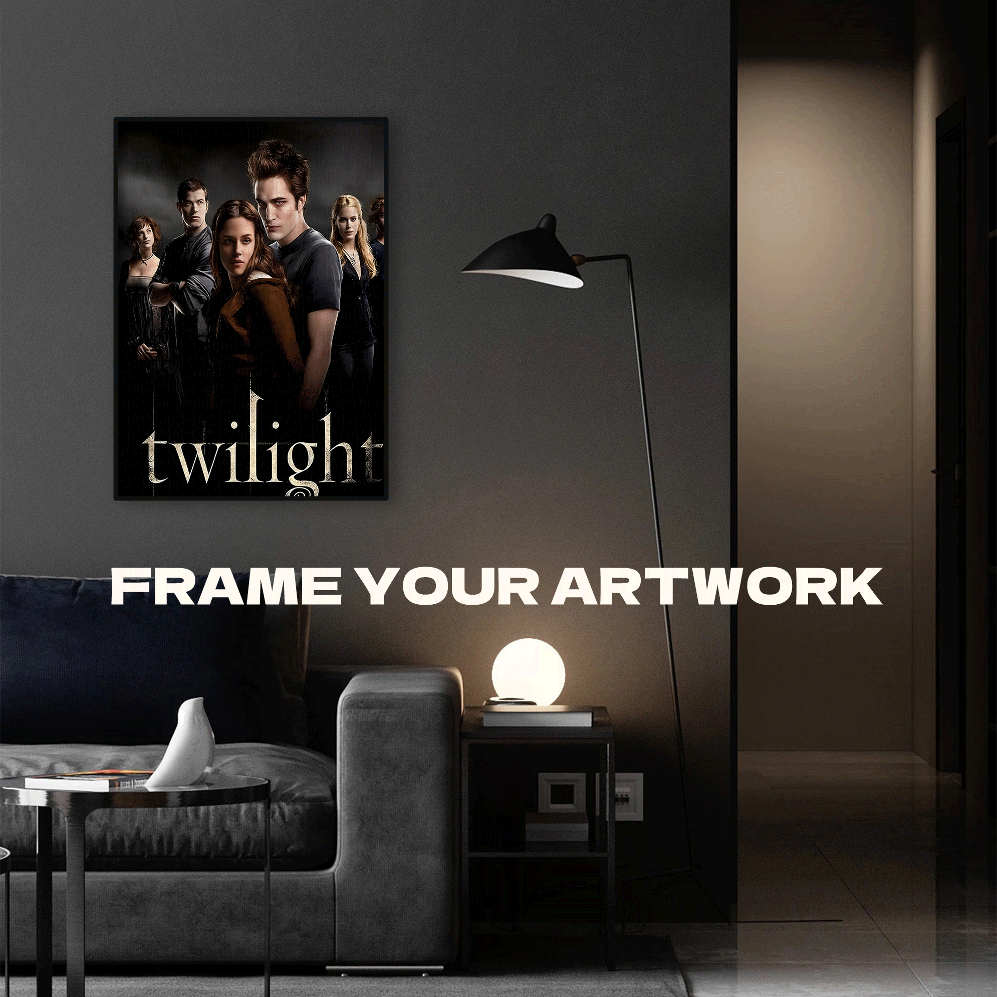 Twilight 500pcs/1000pcs Jigsaw Puzzle, Scratch-Resistant, Interactive Family Game & Brain-Boosting DIY Decor, Perfect for Halloween, Christmas & New Year Gifts, Family Puzzle Game