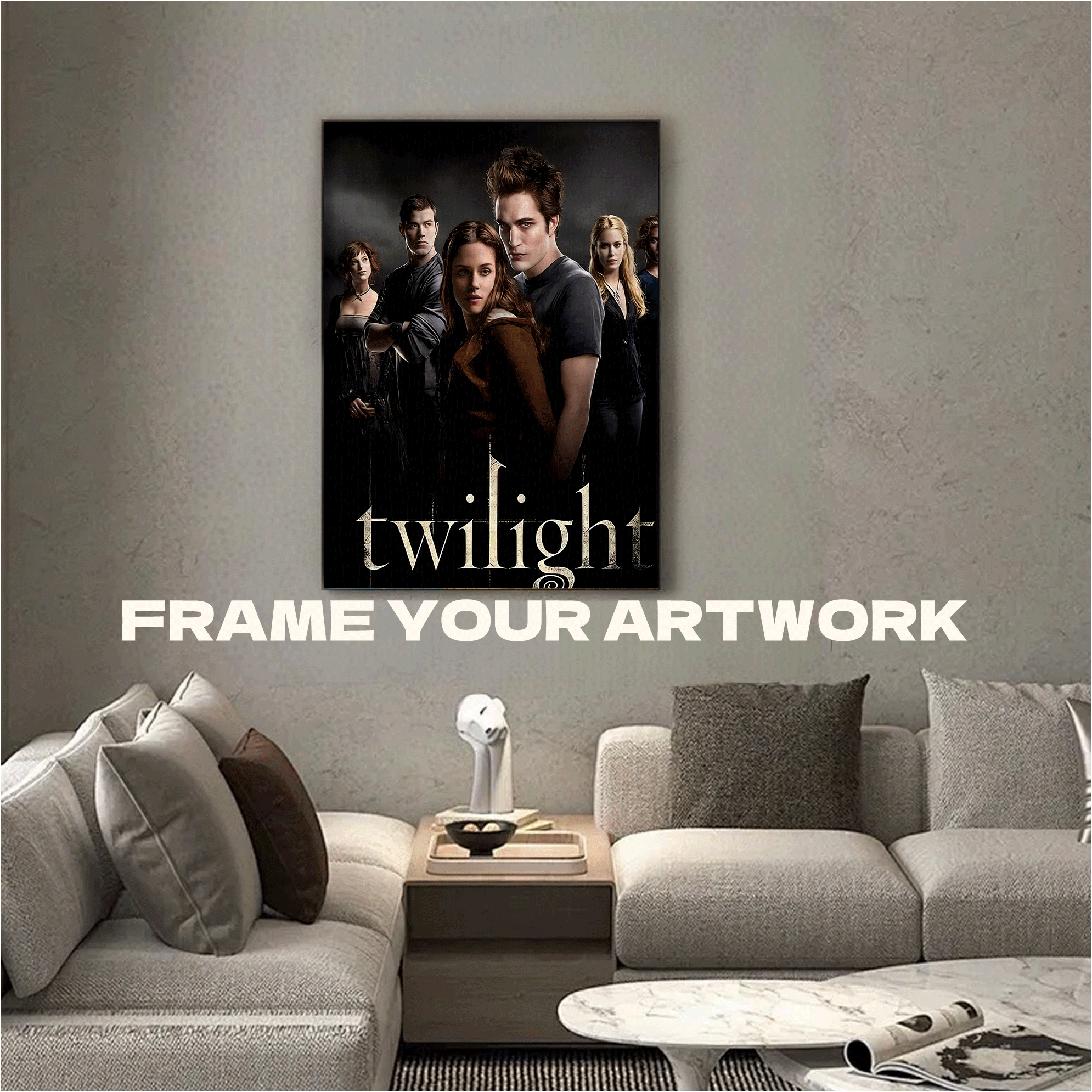 Twilight 500pcs/1000pcs Jigsaw Puzzle, Scratch-Resistant, Interactive Family Game & Brain-Boosting DIY Decor, Perfect for Halloween, Christmas & New Year Gifts, Family Puzzle Game