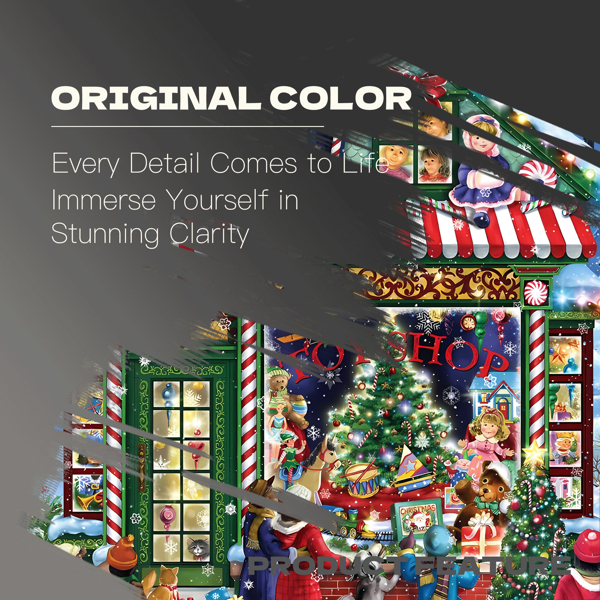 Vermont Christmas Company Toy Shop 500pcs/1000pcs Jigsaw Puzzle, Scratch-Resistant, Interactive Family Game & Brain-Boosting DIY Decor, Perfect for Halloween, Christmas & New Year Gifts, Family Puzzle Game