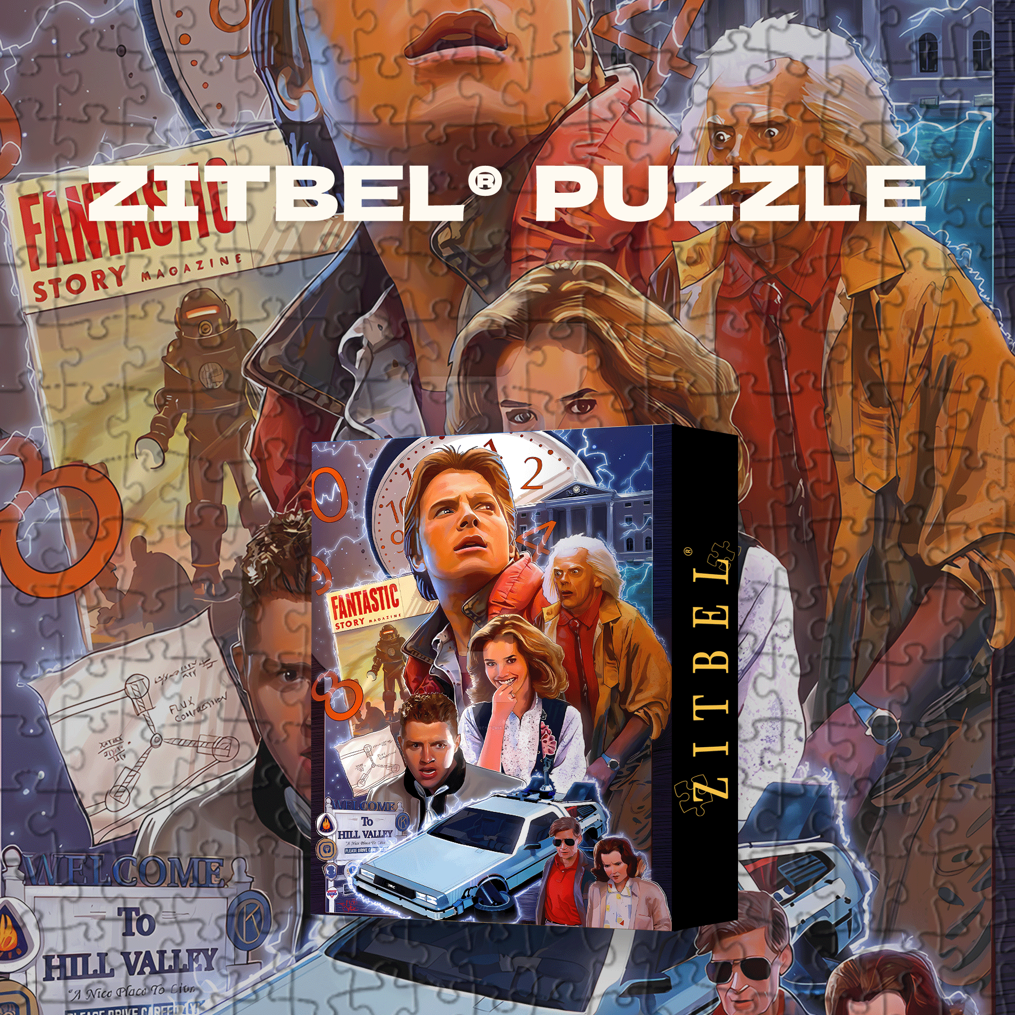 Classic Movies 500pcs/1000pcs Jigsaw Puzzle, Scratch-Resistant, Interactive Family Game & Brain-Boosting DIY Decor, Perfect for Halloween, Christmas & New Year Gifts, Family Puzzle Game