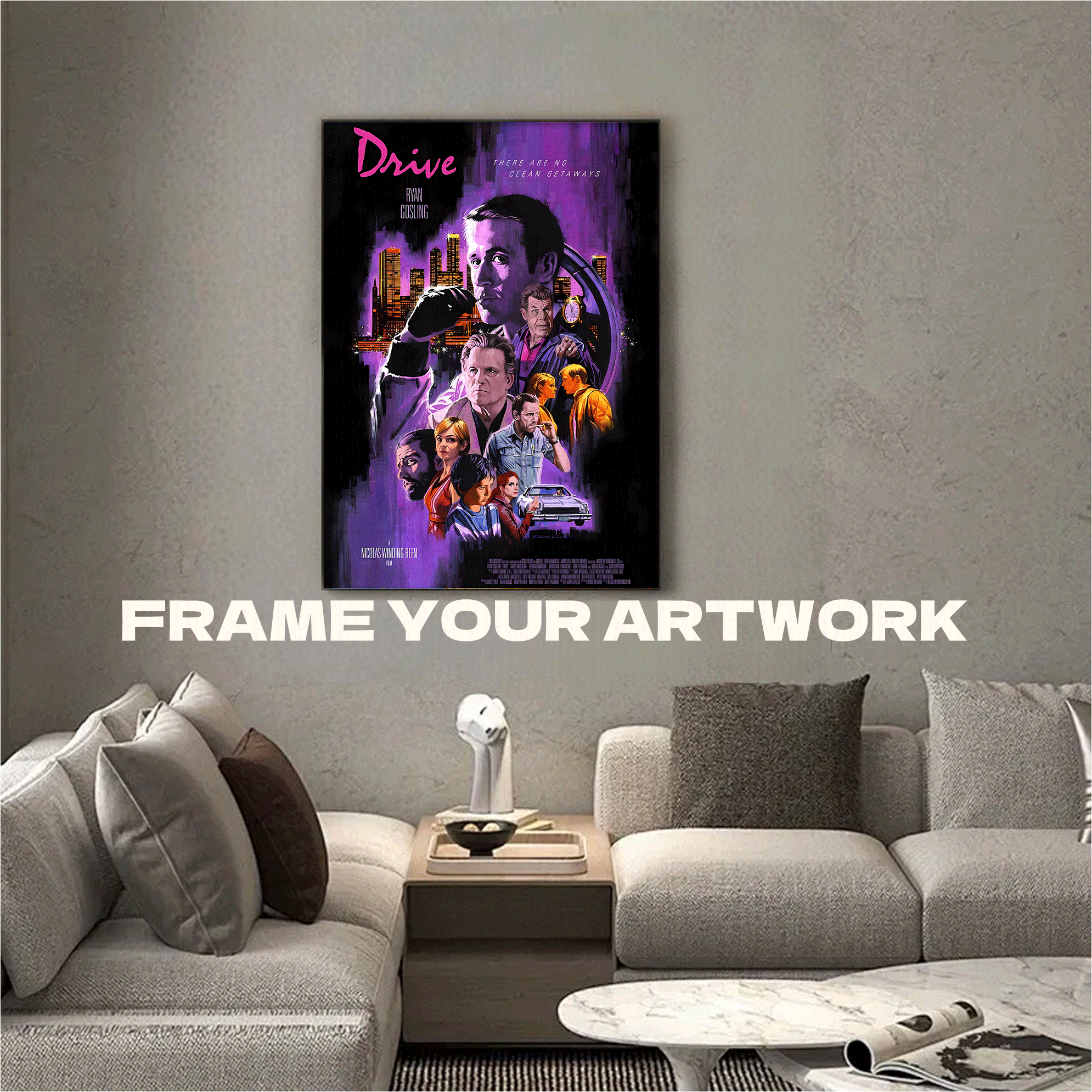 Drive (2011) 500pcs/1000pcs Jigsaw Puzzle, Scratch-Resistant, Interactive Family Game & Brain-Boosting DIY Decor, Perfect for Halloween, Christmas & New Year Gifts, Family Puzzle Game