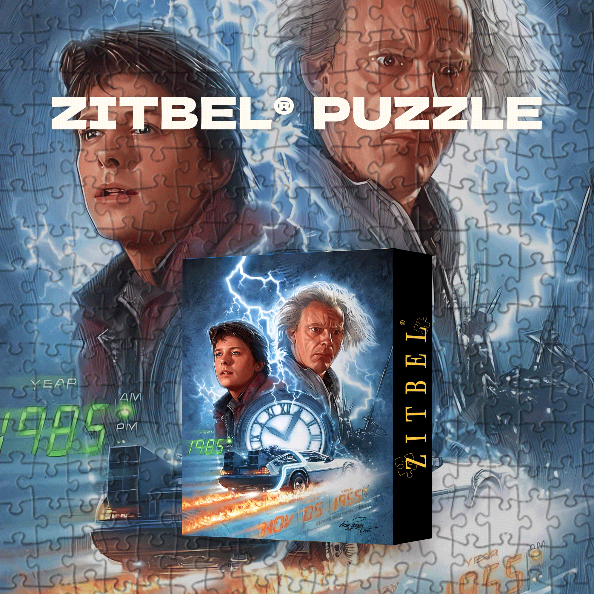 Hollywood Classics 500pcs/1000pcs Jigsaw Puzzle, Scratch-Resistant, Interactive Family Game & Brain-Boosting DIY Decor, Perfect for Halloween, Christmas & New Year Gifts, Family Puzzle Game