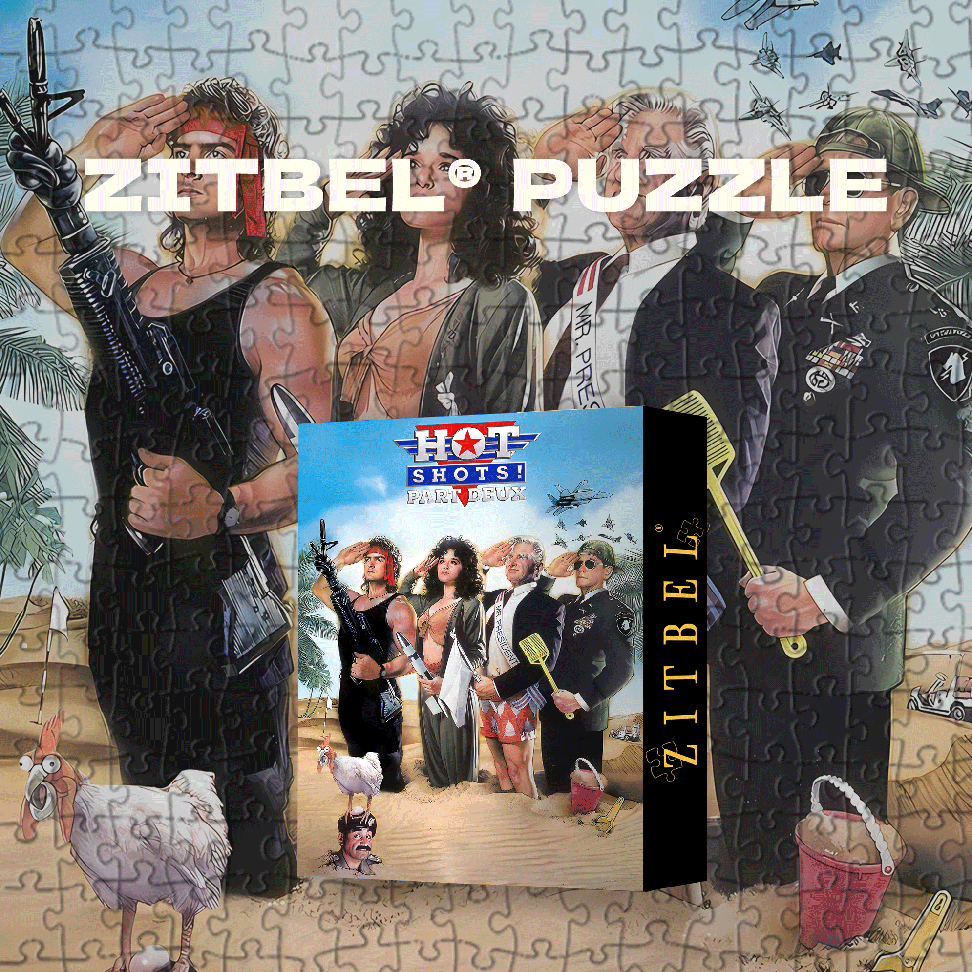 Hot Shots 500pcs/1000pcs Jigsaw Puzzle, Scratch-Resistant, Interactive Family Game & Brain-Boosting DIY Decor, Perfect for Halloween, Christmas & New Year Gifts, Family Puzzle Game