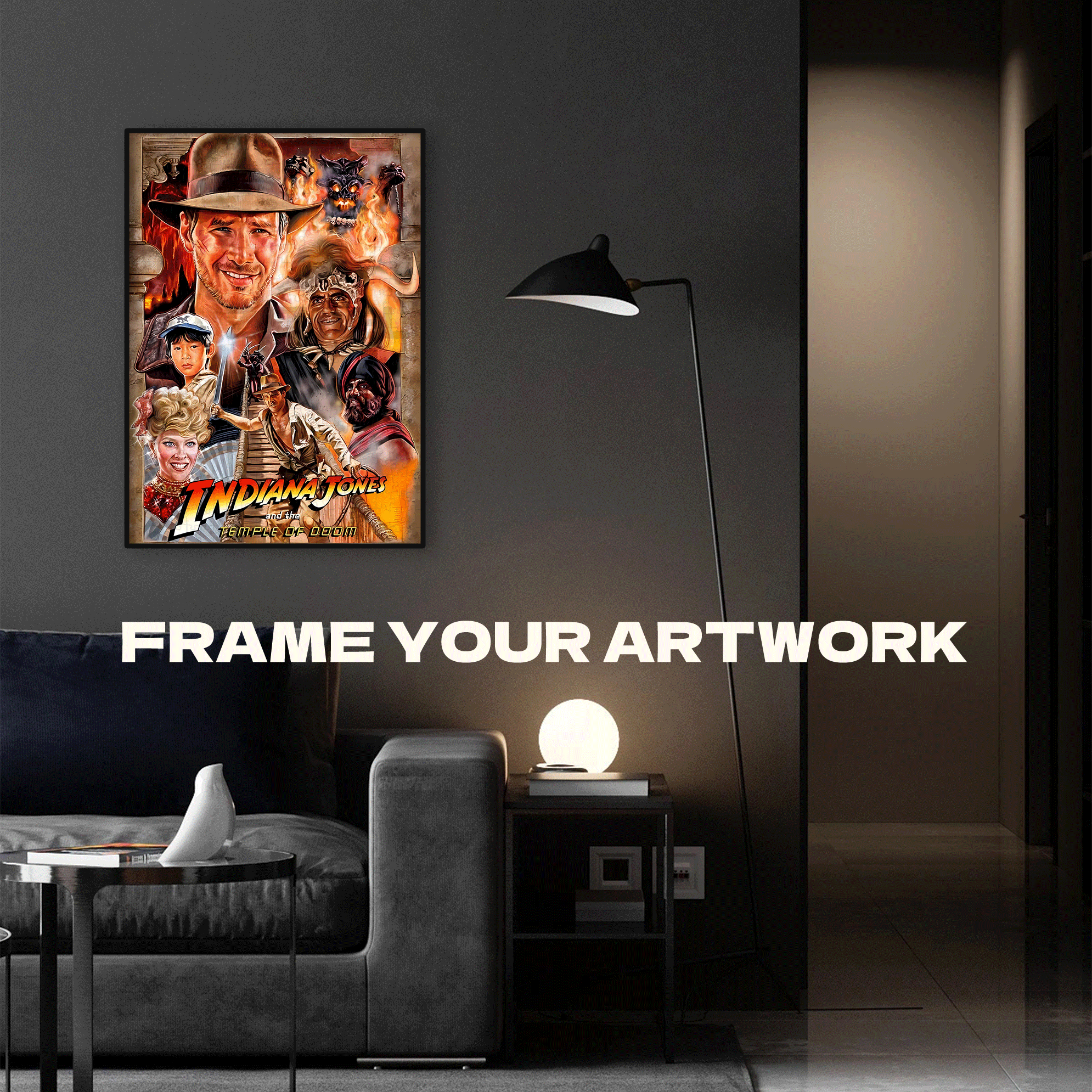 Indiana Jones 500pcs/1000pcs Jigsaw Puzzle, Scratch-Resistant, Interactive Family Game & Brain-Boosting DIY Decor, Perfect for Halloween, Christmas & New Year Gifts, Family Puzzle Game