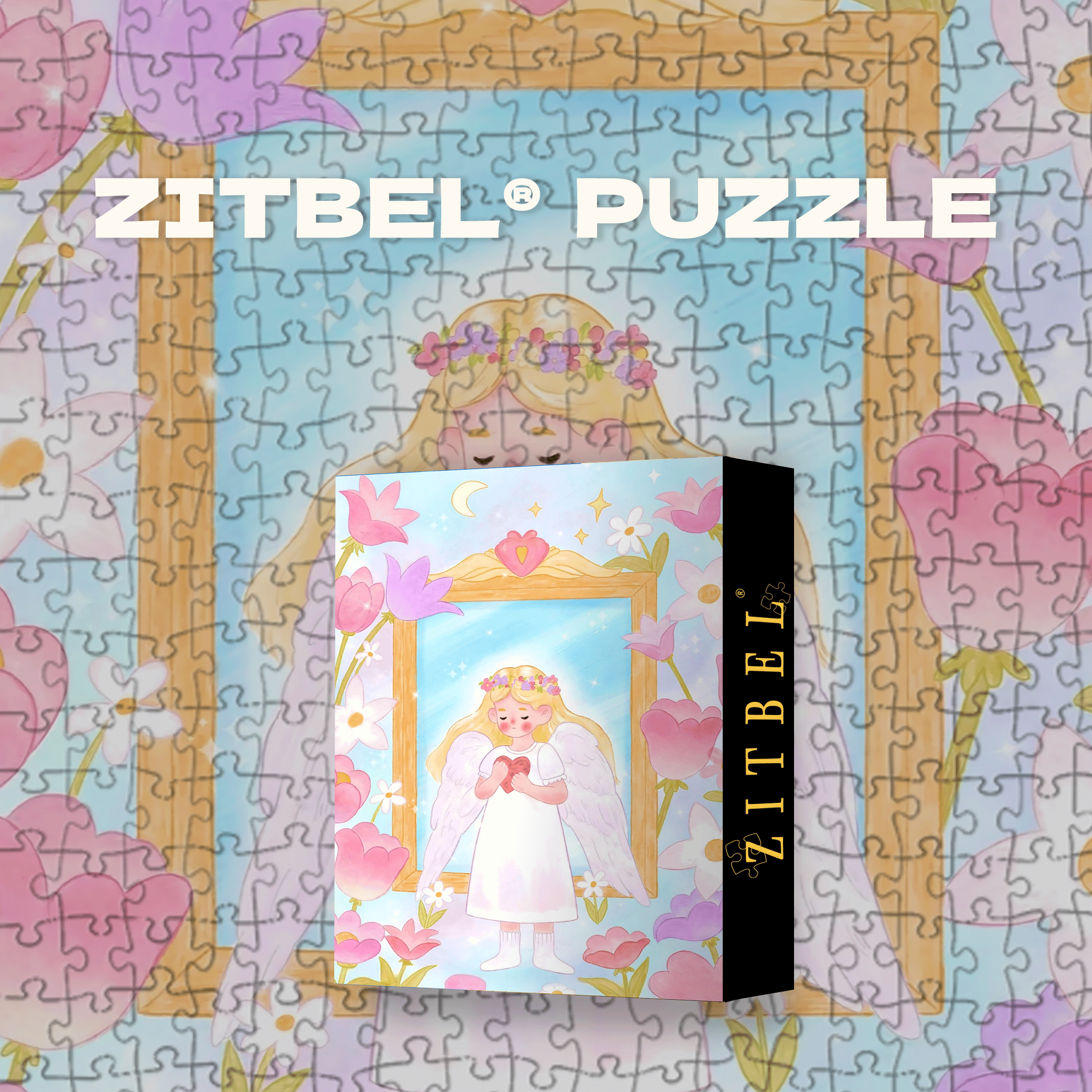 My Angel 500pcs/1000pcs Jigsaw Puzzle, Scratch-Resistant, Interactive Family Game & Brain-Boosting DIY Decor, Perfect for Halloween, Christmas & New Year Gifts, Family Puzzle Game