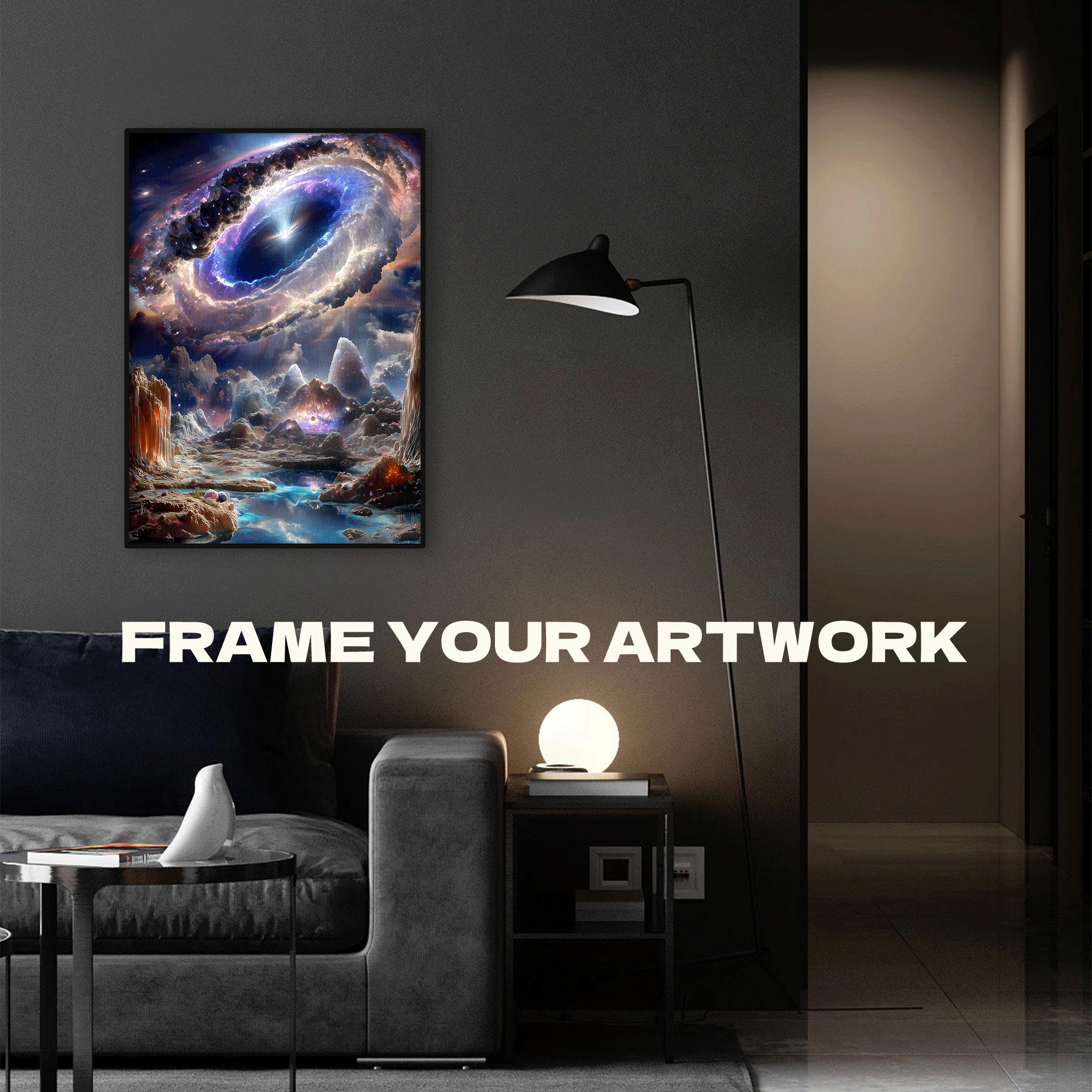 Spacetime Black Hole 500pcs/1000pcs Jigsaw Puzzle, Scratch-Resistant, Interactive Family Game & Brain-Boosting DIY Decor, Perfect for Halloween, Christmas & New Year Gifts, Family Puzzle Game