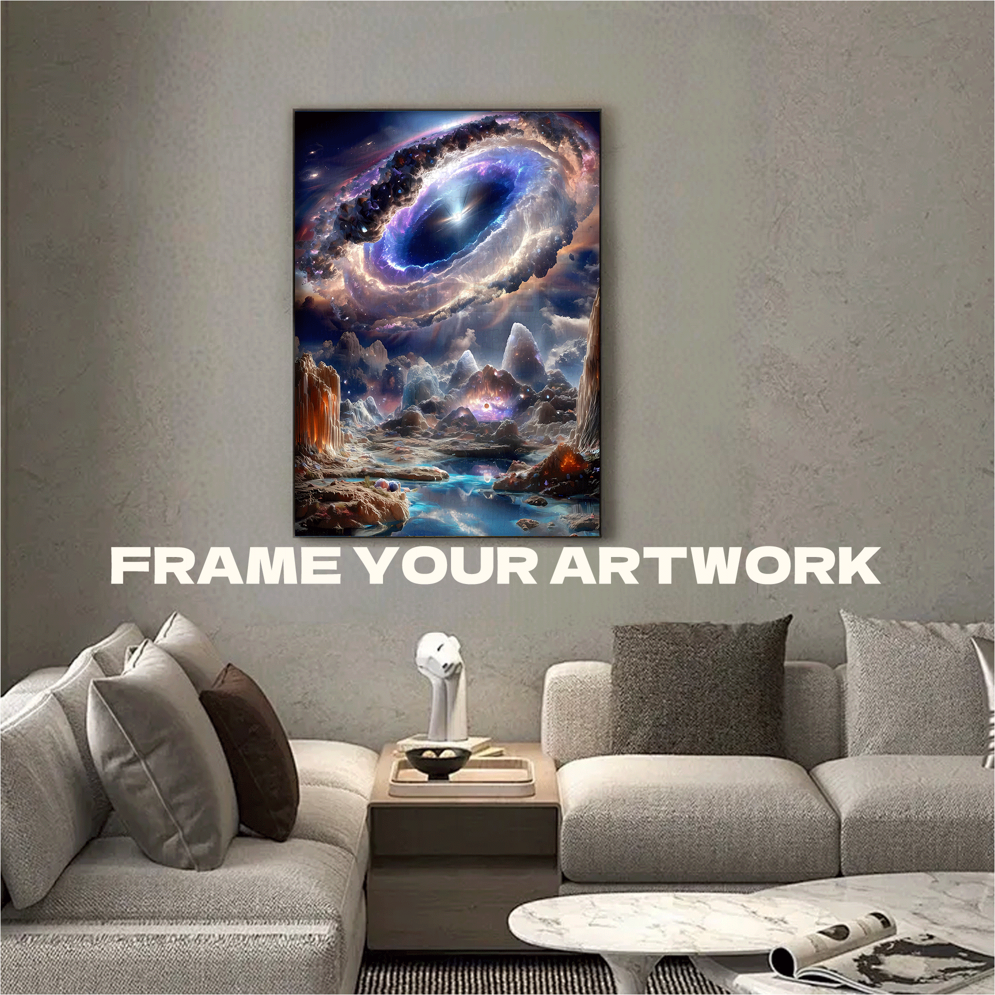 Spacetime Black Hole 500pcs/1000pcs Jigsaw Puzzle, Scratch-Resistant, Interactive Family Game & Brain-Boosting DIY Decor, Perfect for Halloween, Christmas & New Year Gifts, Family Puzzle Game