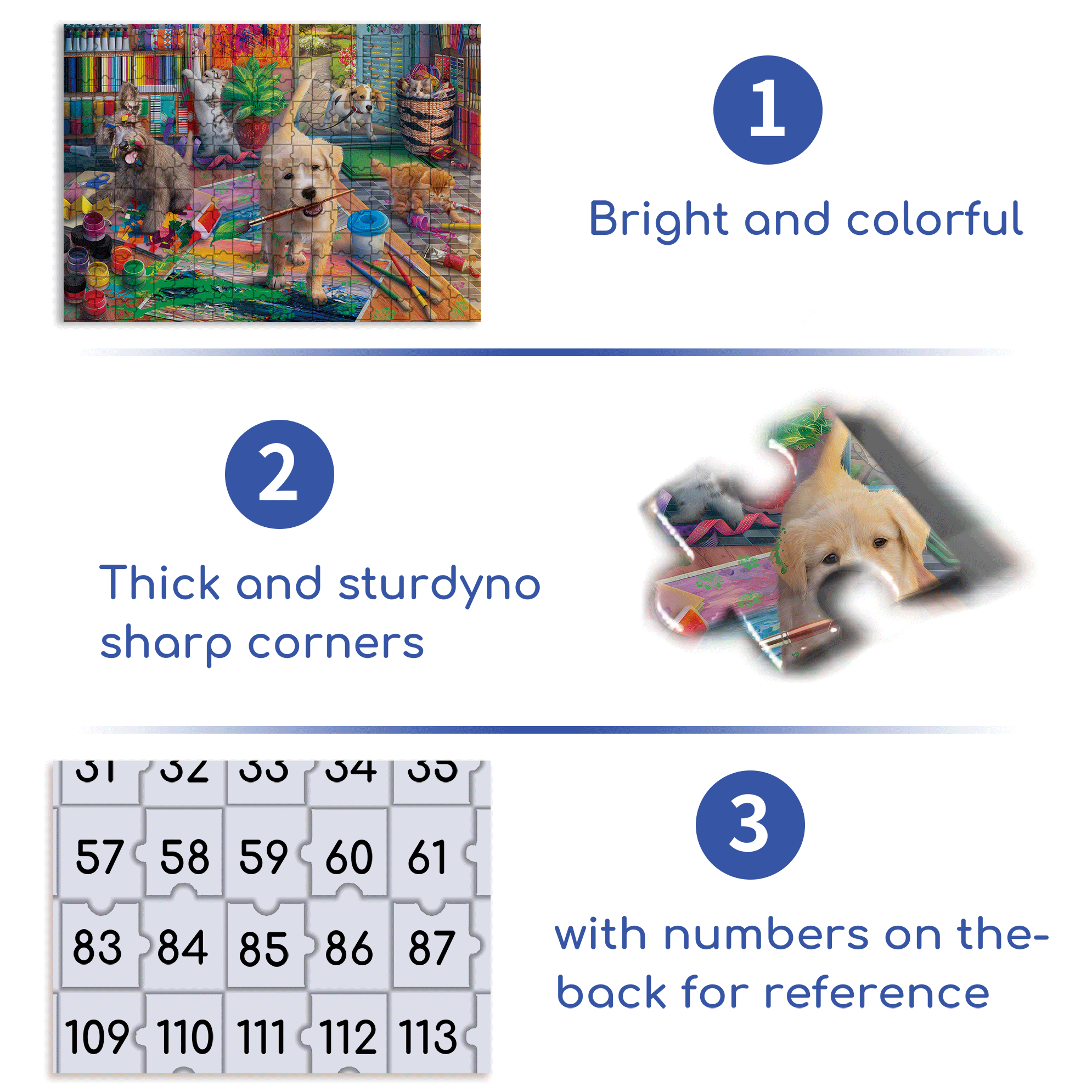 Art Studio Pranksters 500pcs/1000pcs Jigsaw Puzzle, Scratch-Resistant, Interactive Family Game & Brain-Boosting DIY Decor, Perfect for Halloween, Christmas & New Year Gifts, Family Puzzle Game