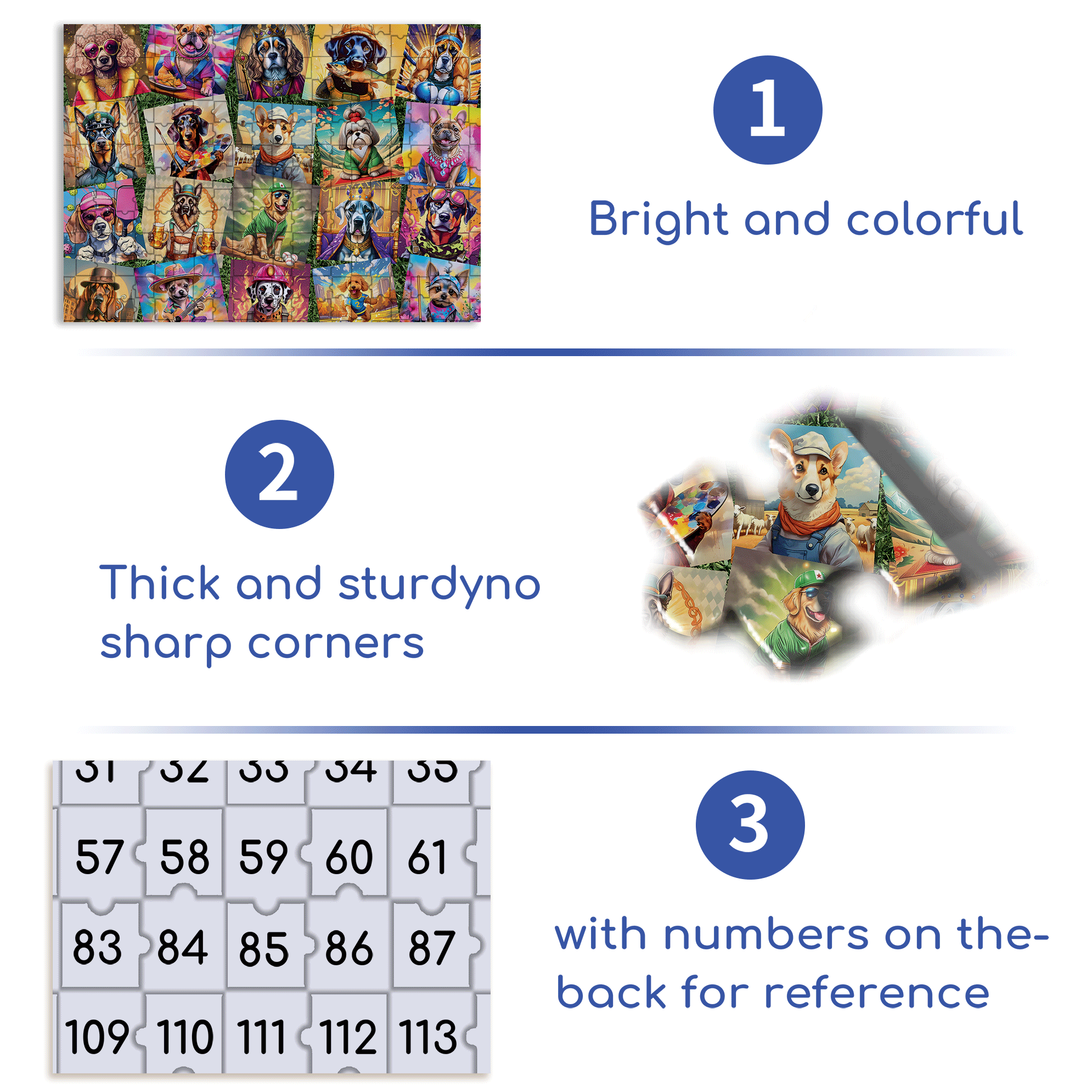 Dog Costume Show 500pcs/1000pcs Jigsaw Puzzle, Scratch-Resistant, Interactive Family Game & Brain-Boosting DIY Decor, Perfect for Halloween, Christmas & New Year Gifts, Family Puzzle Game
