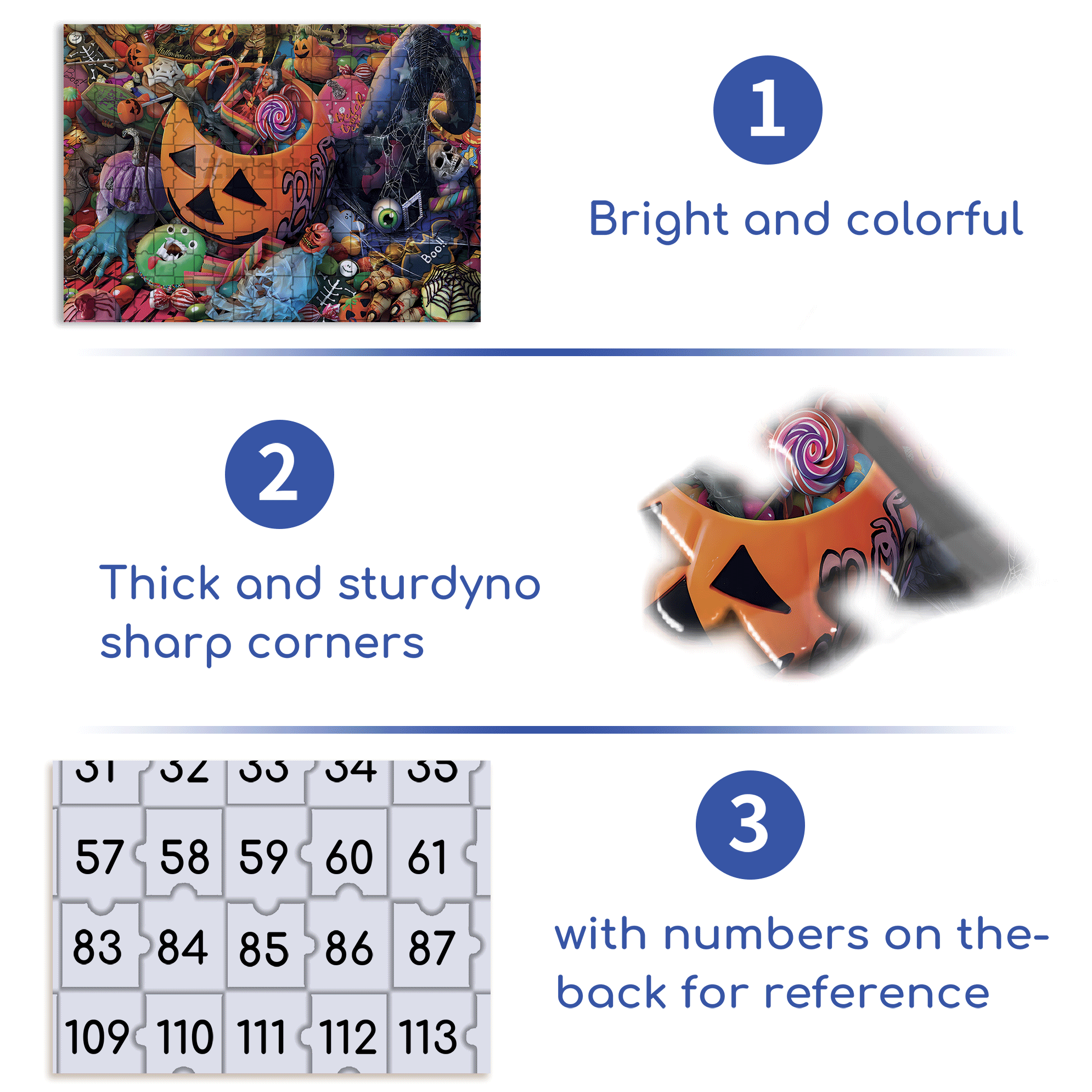 Halloween Special Party 500pcs/1000pcs Jigsaw Puzzle, Scratch-Resistant, Interactive Family Game & Brain-Boosting DIY Decor, Perfect for Halloween, Christmas & New Year Gifts, Family Puzzle Game