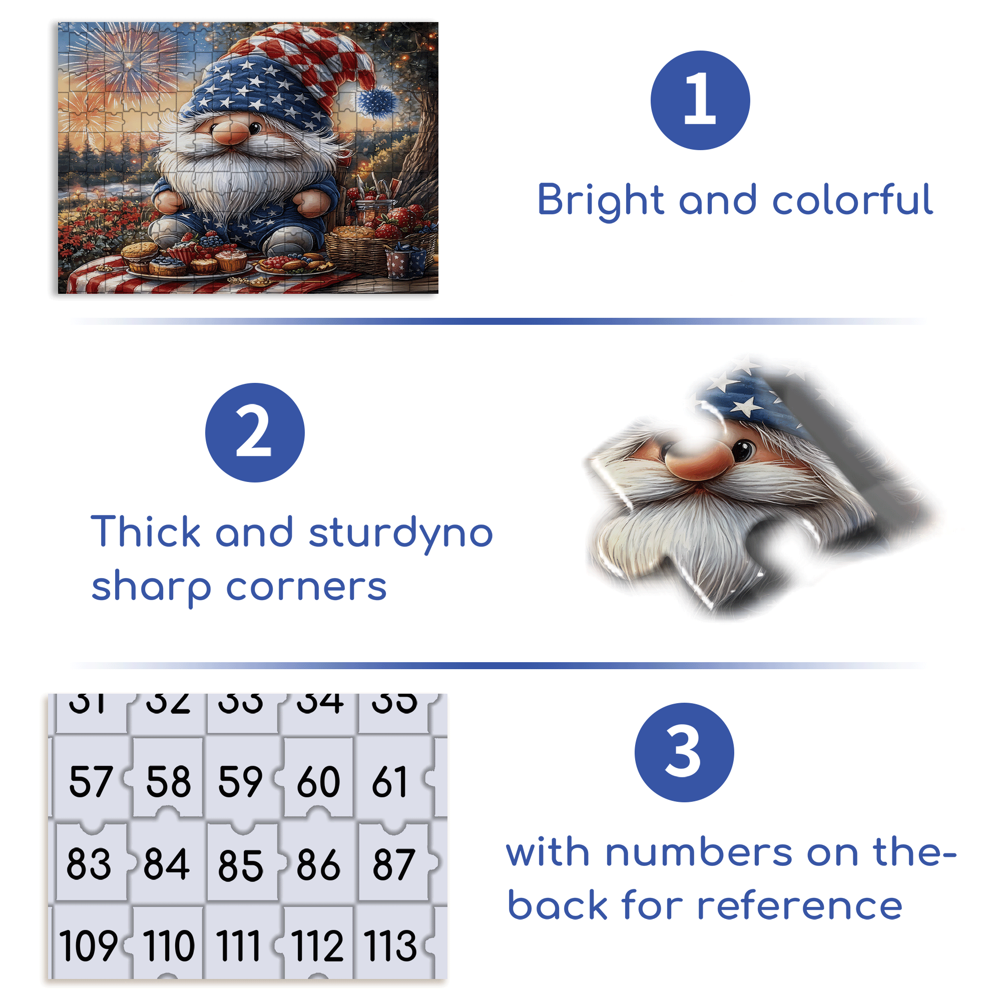 Independence Day 500pcs/1000pcs Jigsaw Puzzle, Scratch-Resistant, Interactive Family Game & Brain-Boosting DIY Decor, Perfect for Halloween, Christmas & New Year Gifts, Family Puzzle Game