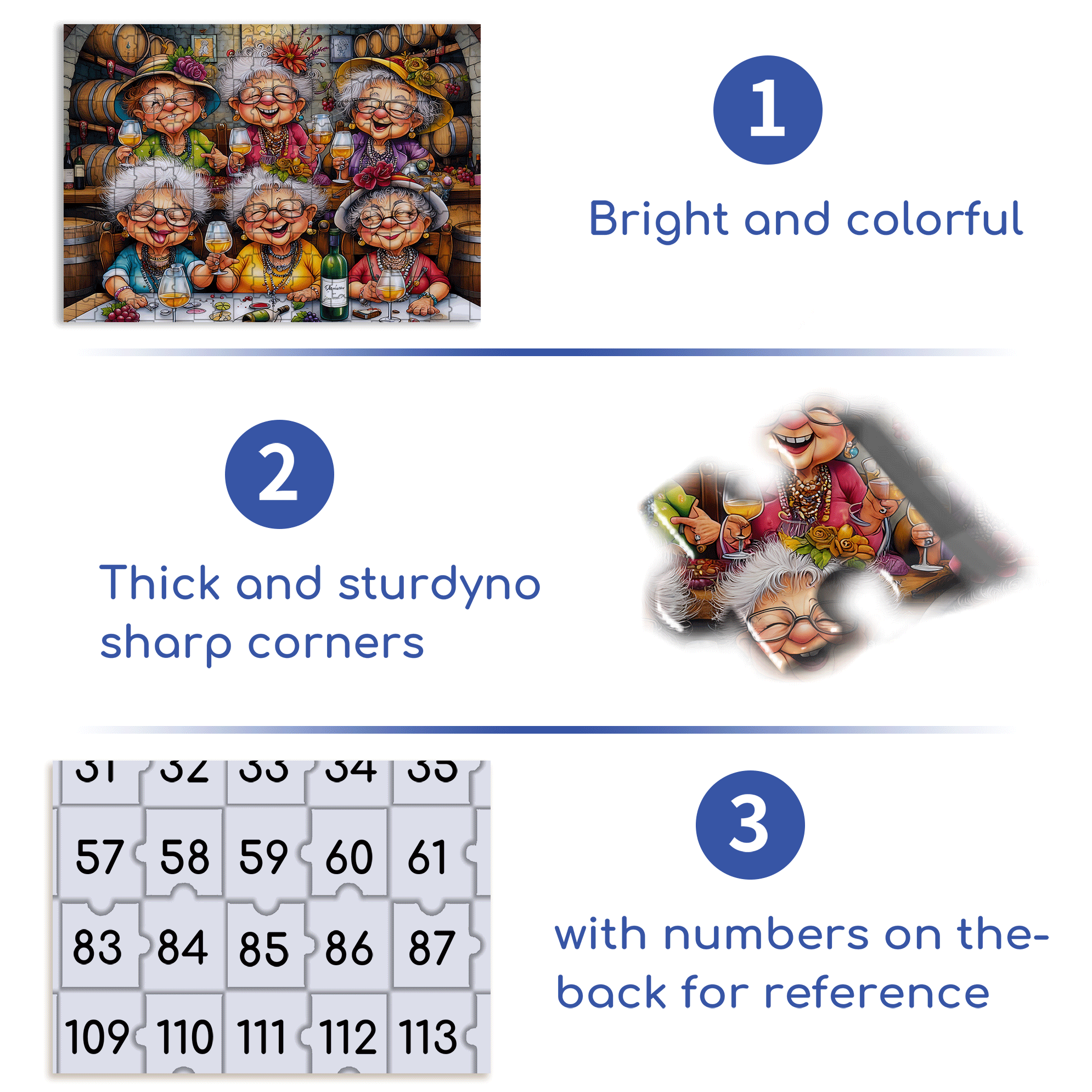 Ladies' Gathering 500pcs/1000pcs Jigsaw Puzzle, Scratch-Resistant, Interactive Family Game & Brain-Boosting DIY Decor, Perfect for Halloween, Christmas & New Year Gifts, Family Puzzle Game