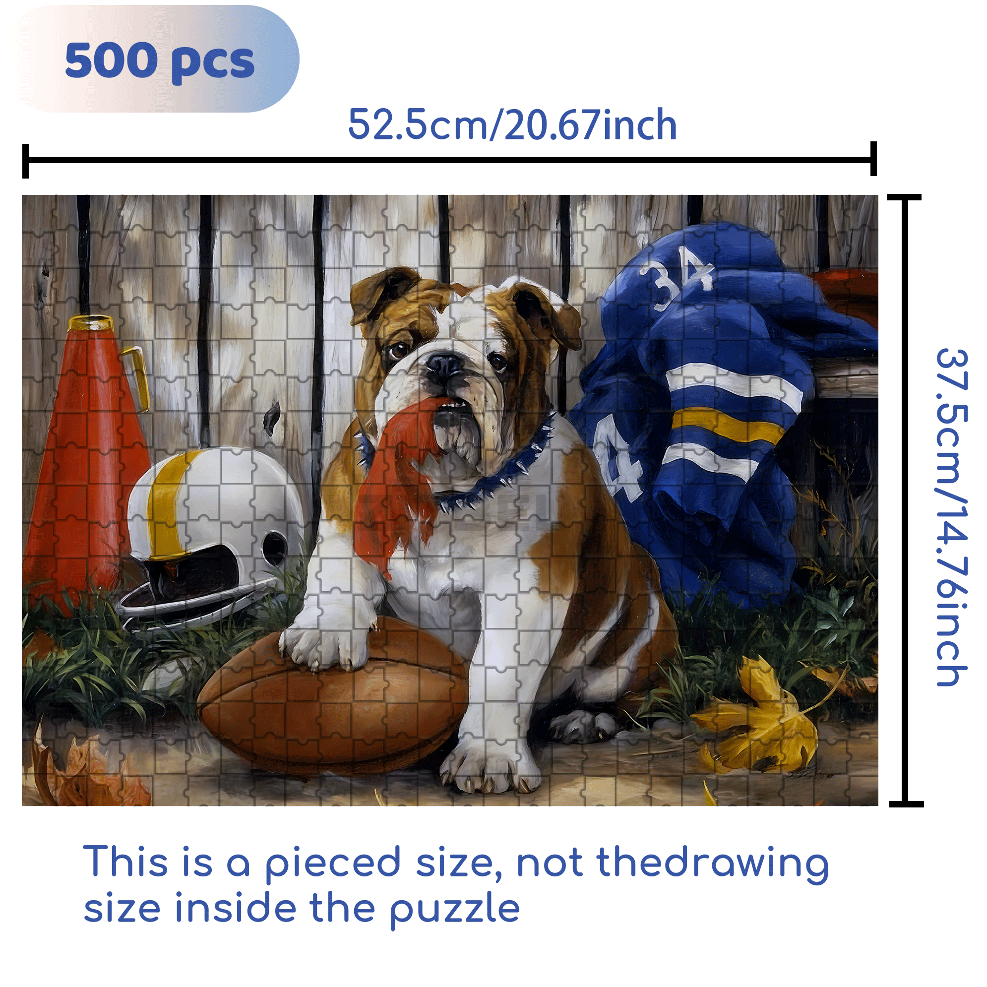 No.34 500pcs/1000pcs Jigsaw Puzzle, Scratch-Resistant, Interactive Family Game & Brain-Boosting DIY Decor, Perfect for Halloween, Christmas & New Year Gifts, Family Puzzle Game