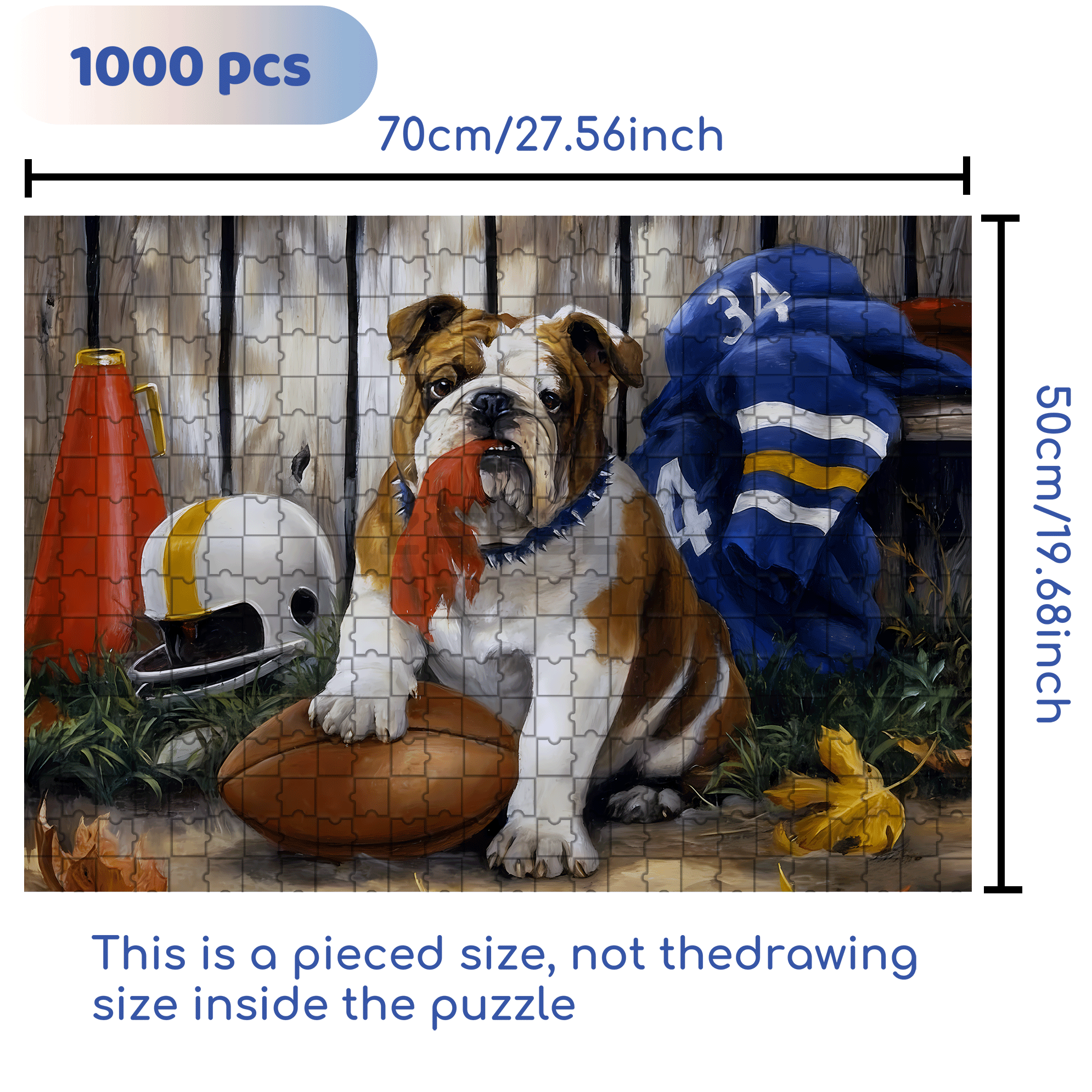 No.34 500pcs/1000pcs Jigsaw Puzzle, Scratch-Resistant, Interactive Family Game & Brain-Boosting DIY Decor, Perfect for Halloween, Christmas & New Year Gifts, Family Puzzle Game