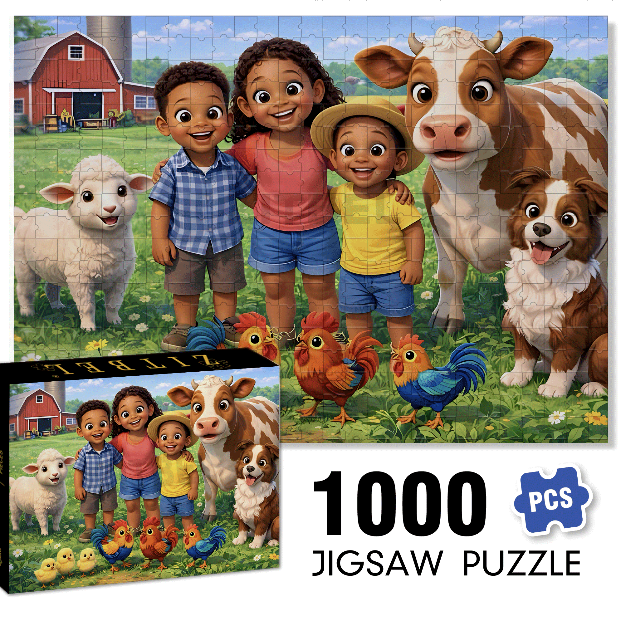 Peanuts and Painted Eggs 500pcs/1000pcs Jigsaw Puzzle, Scratch-Resistant, Interactive Family Game & Brain-Boosting DIY Decor, Perfect for Halloween, Christmas & New Year Gifts, Family Puzzle Game