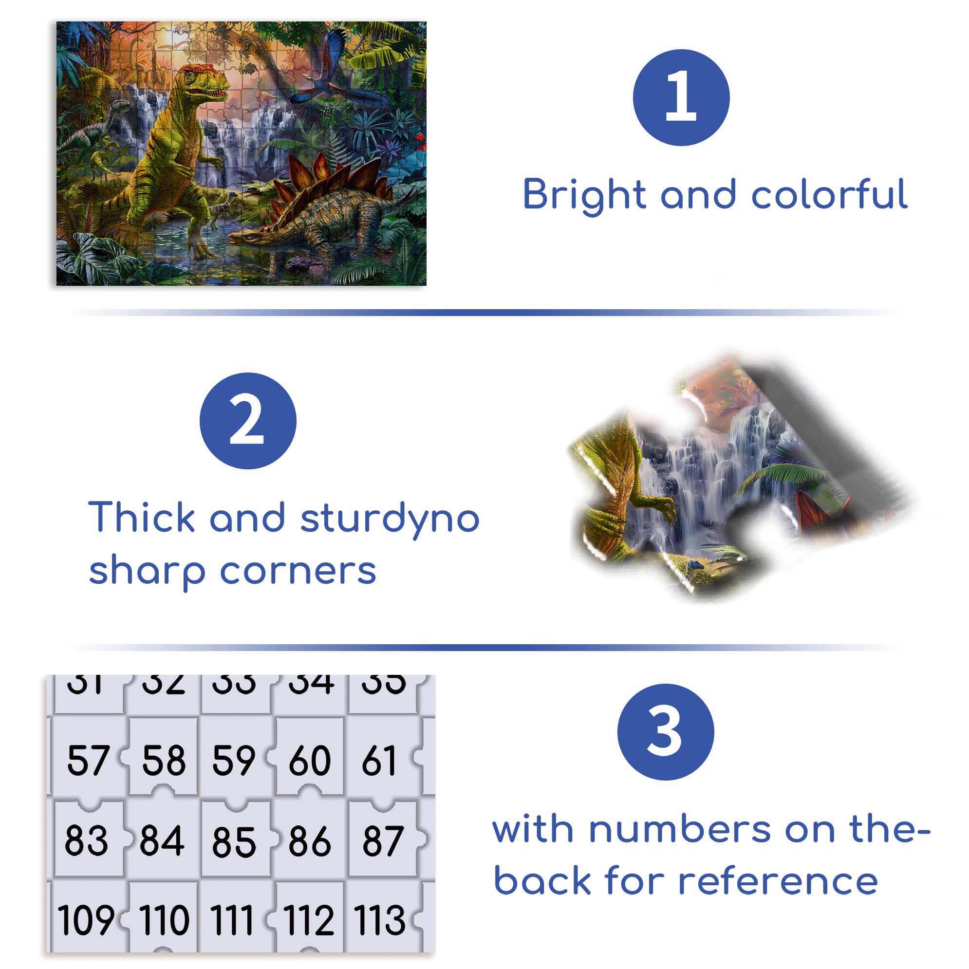 Prehistoric Oasis 500pcs/1000pcs Jigsaw Puzzle, Scratch-Resistant, Interactive Family Game & Brain-Boosting DIY Decor, Perfect for Halloween, Christmas & New Year Gifts, Family Puzzle Game
