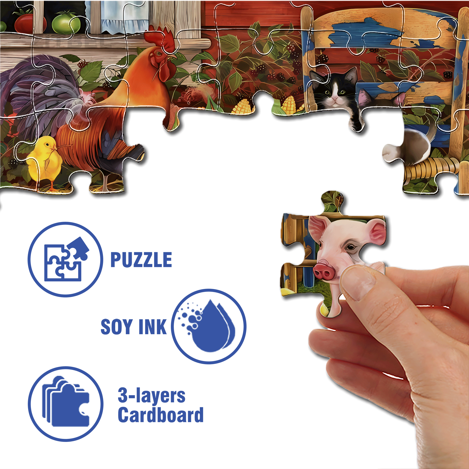 Spring 500pcs/1000pcs Jigsaw Puzzle, Scratch-Resistant, Interactive Family Game & Brain-Boosting DIY Decor, Perfect for Halloween, Christmas & New Year Gifts, Family Puzzle Game