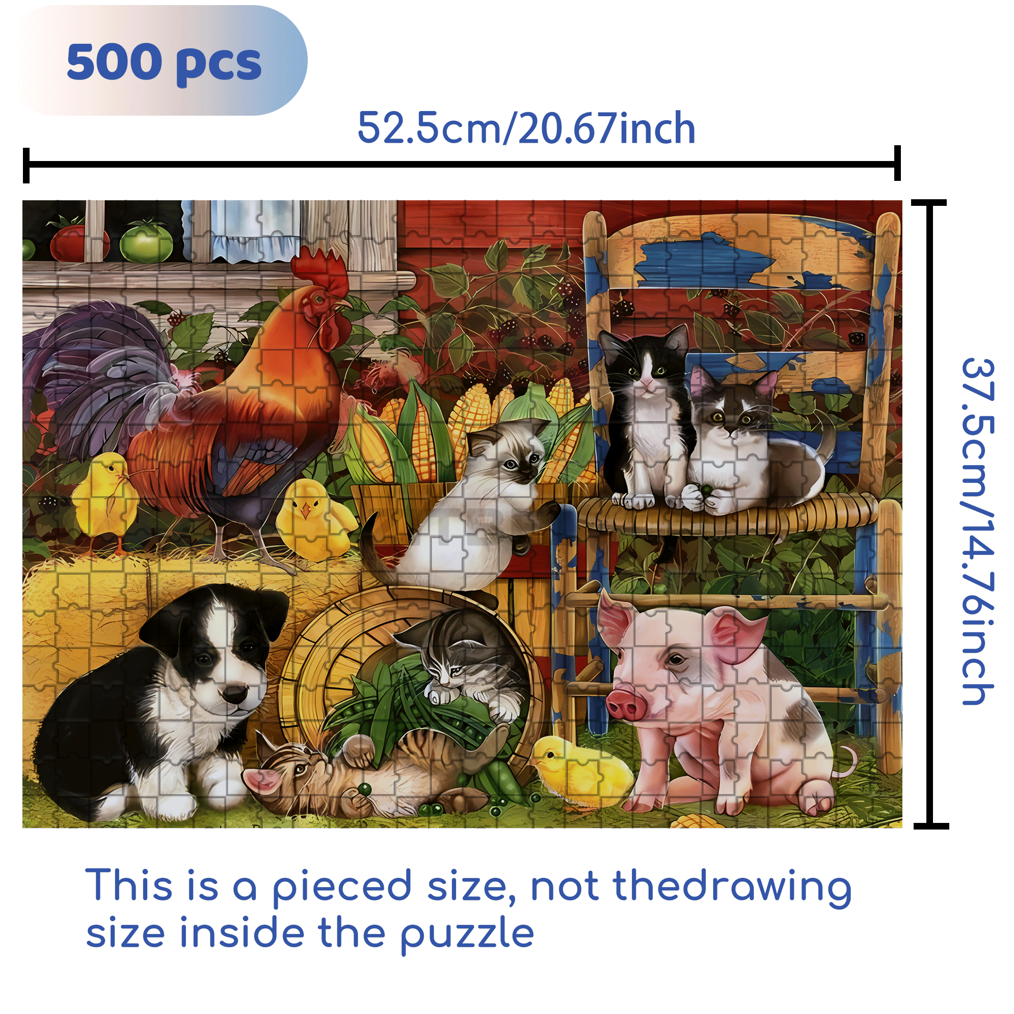 Spring 500pcs/1000pcs Jigsaw Puzzle, Scratch-Resistant, Interactive Family Game & Brain-Boosting DIY Decor, Perfect for Halloween, Christmas & New Year Gifts, Family Puzzle Game
