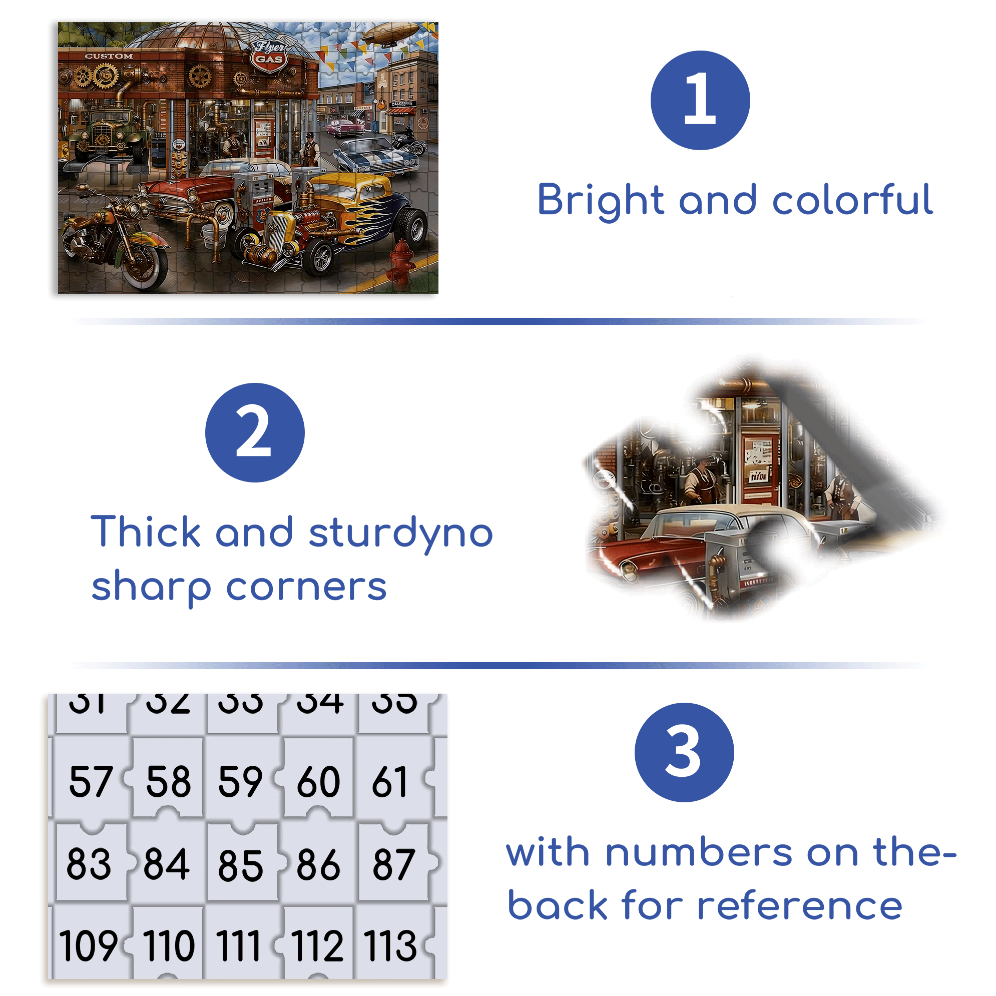 Stress-Relieving 500pcs/1000pcs Jigsaw Puzzle, Scratch-Resistant, Interactive Family Game & Brain-Boosting DIY Decor, Perfect for Halloween, Christmas & New Year Gifts, Family Puzzle Game