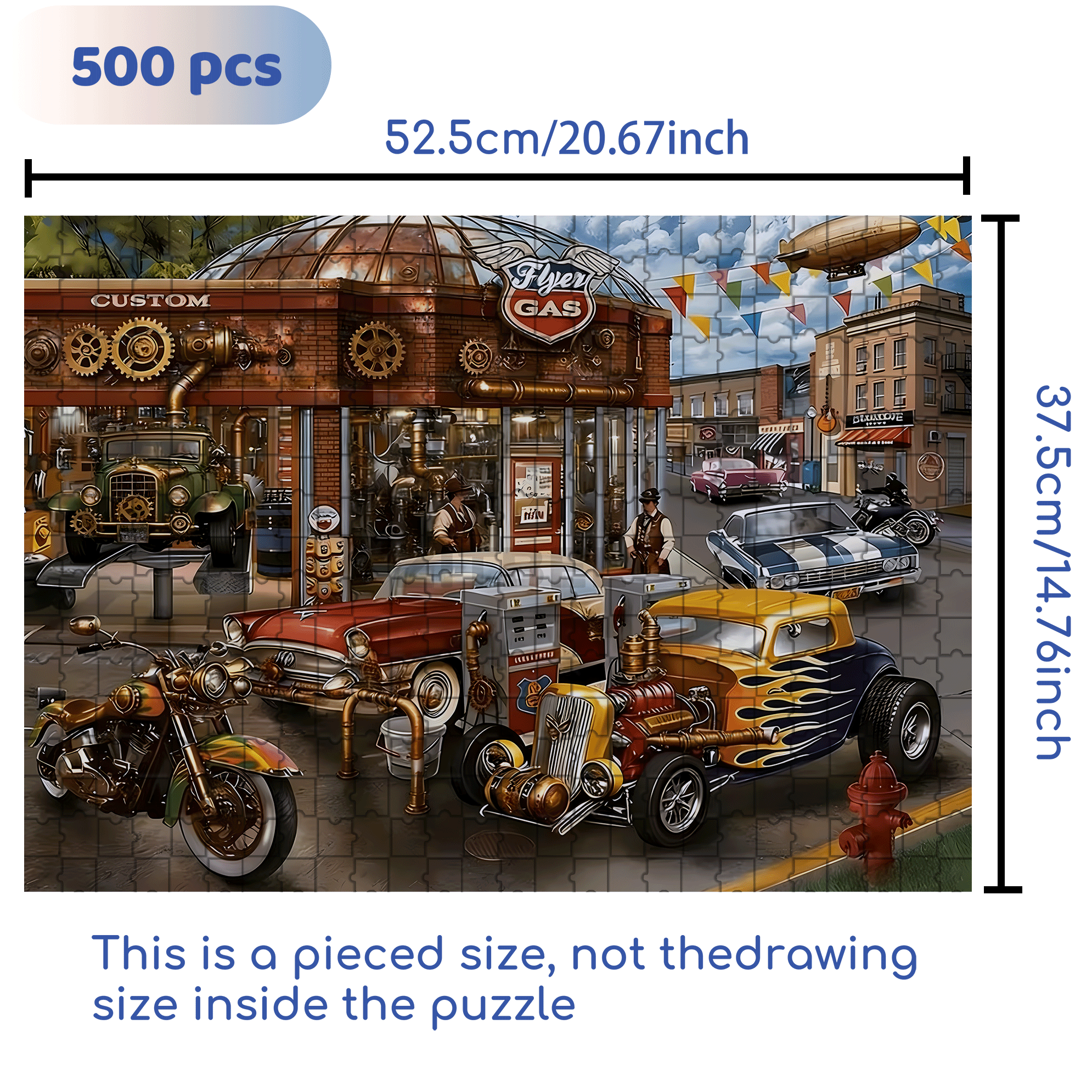 Stress-Relieving 500pcs/1000pcs Jigsaw Puzzle, Scratch-Resistant, Interactive Family Game & Brain-Boosting DIY Decor, Perfect for Halloween, Christmas & New Year Gifts, Family Puzzle Game