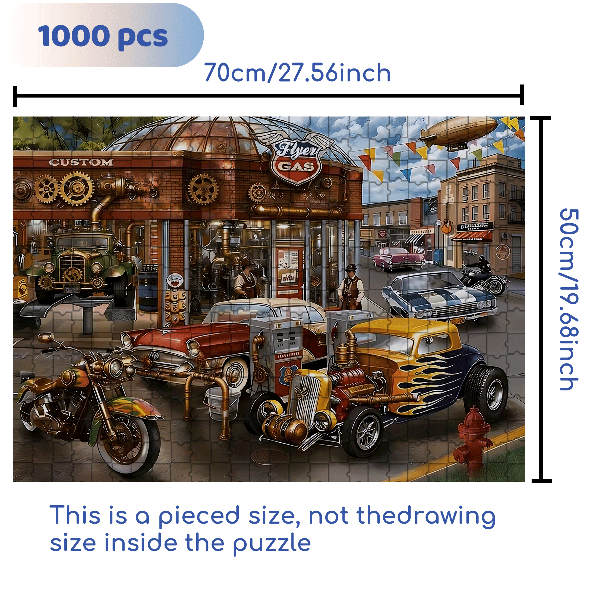 Stress-Relieving 500pcs/1000pcs Jigsaw Puzzle, Scratch-Resistant, Interactive Family Game & Brain-Boosting DIY Decor, Perfect for Halloween, Christmas & New Year Gifts, Family Puzzle Game