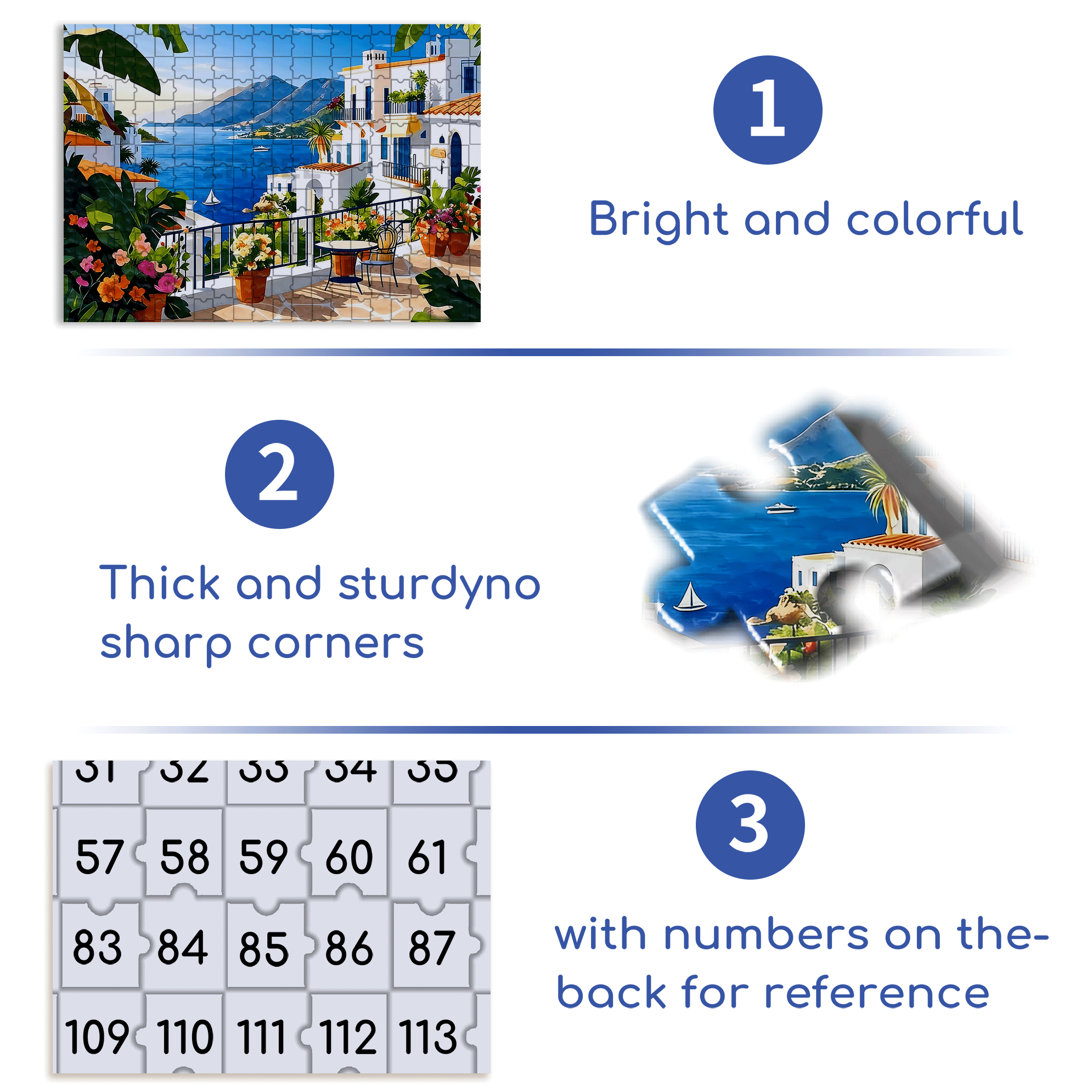 The Balcony In The Early Morning 500pcs/1000pcs Jigsaw Puzzle, Scratch-Resistant, Interactive Family Game & Brain-Boosting DIY Decor, Perfect for Halloween, Christmas & New Year Gifts, Family Puzzle Game