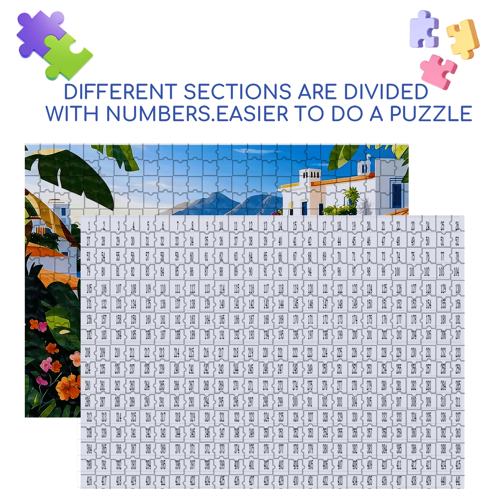 The Balcony In The Early Morning 500pcs/1000pcs Jigsaw Puzzle, Scratch-Resistant, Interactive Family Game & Brain-Boosting DIY Decor, Perfect for Halloween, Christmas & New Year Gifts, Family Puzzle Game