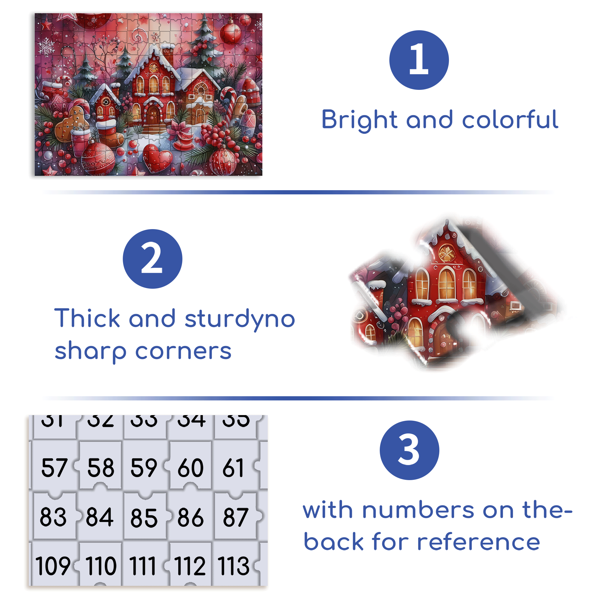 The Colors Of Christmas 500pcs/1000pcs Jigsaw Puzzle, Scratch-Resistant, Interactive Family Game & Brain-Boosting DIY Decor, Perfect for Halloween, Christmas & New Year Gifts, Family Puzzle Game
