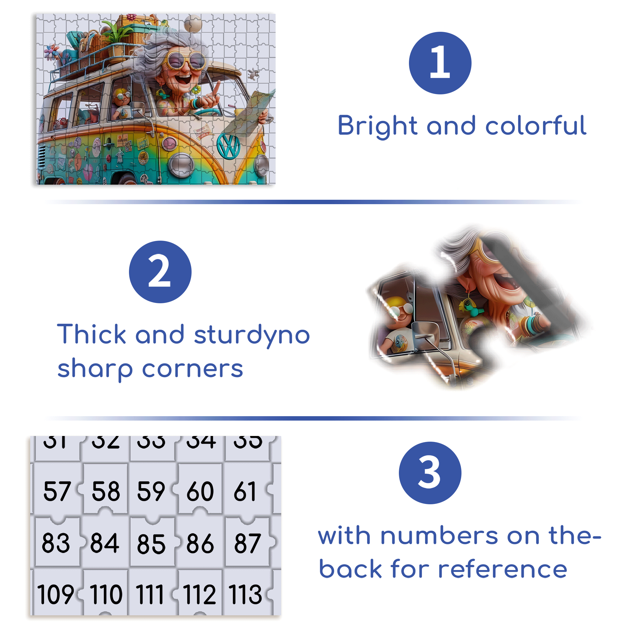 The Old Lady 500pcs/1000pcs Jigsaw Puzzle, Scratch-Resistant, Interactive Family Game & Brain-Boosting DIY Decor, Perfect for Halloween, Christmas & New Year Gifts, Family Puzzle Game