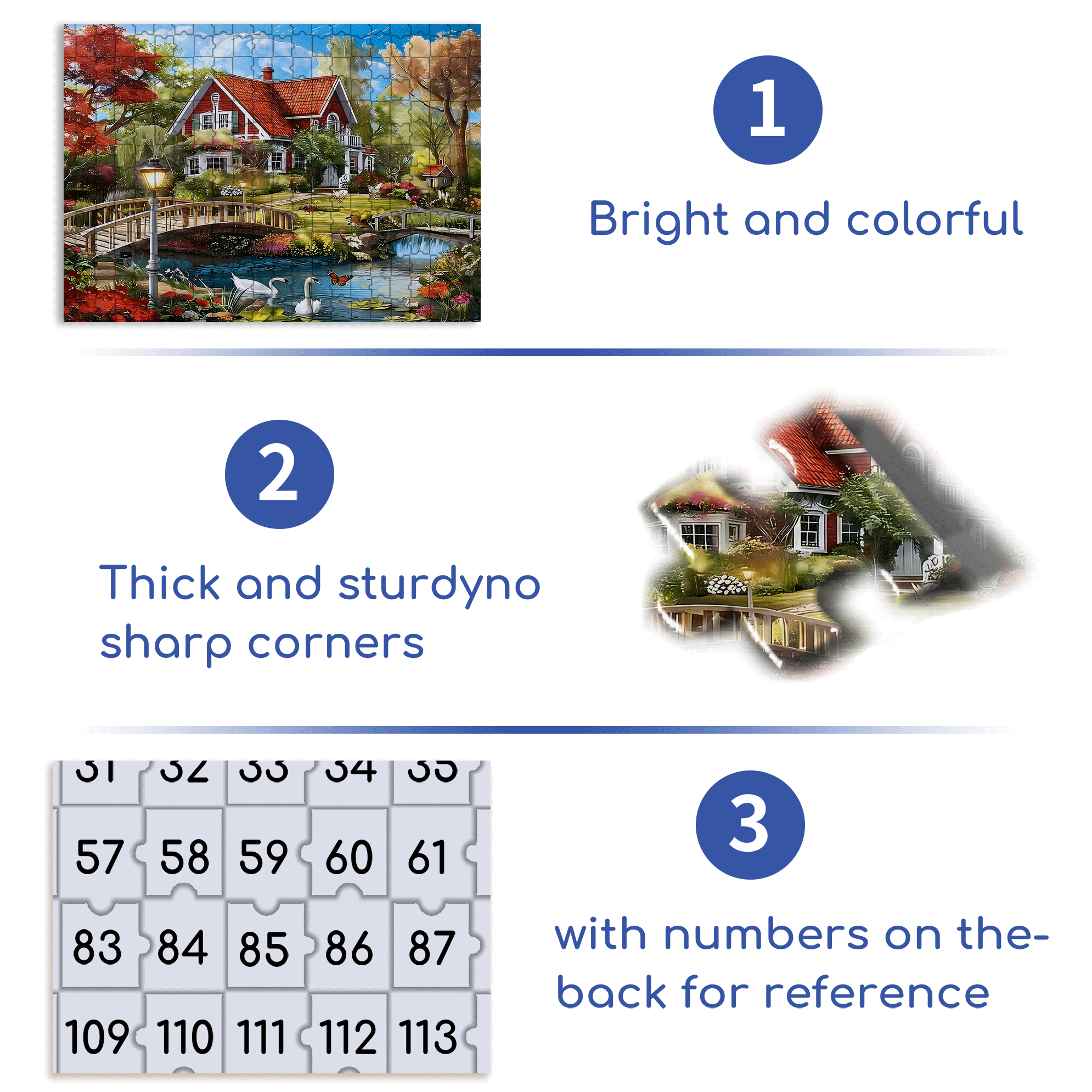 The Swan In Front Of The Gate 500pcs/1000pcs Jigsaw Puzzle, Scratch-Resistant, Interactive Family Game & Brain-Boosting DIY Decor, Perfect for Halloween, Christmas & New Year Gifts, Family Puzzle Game