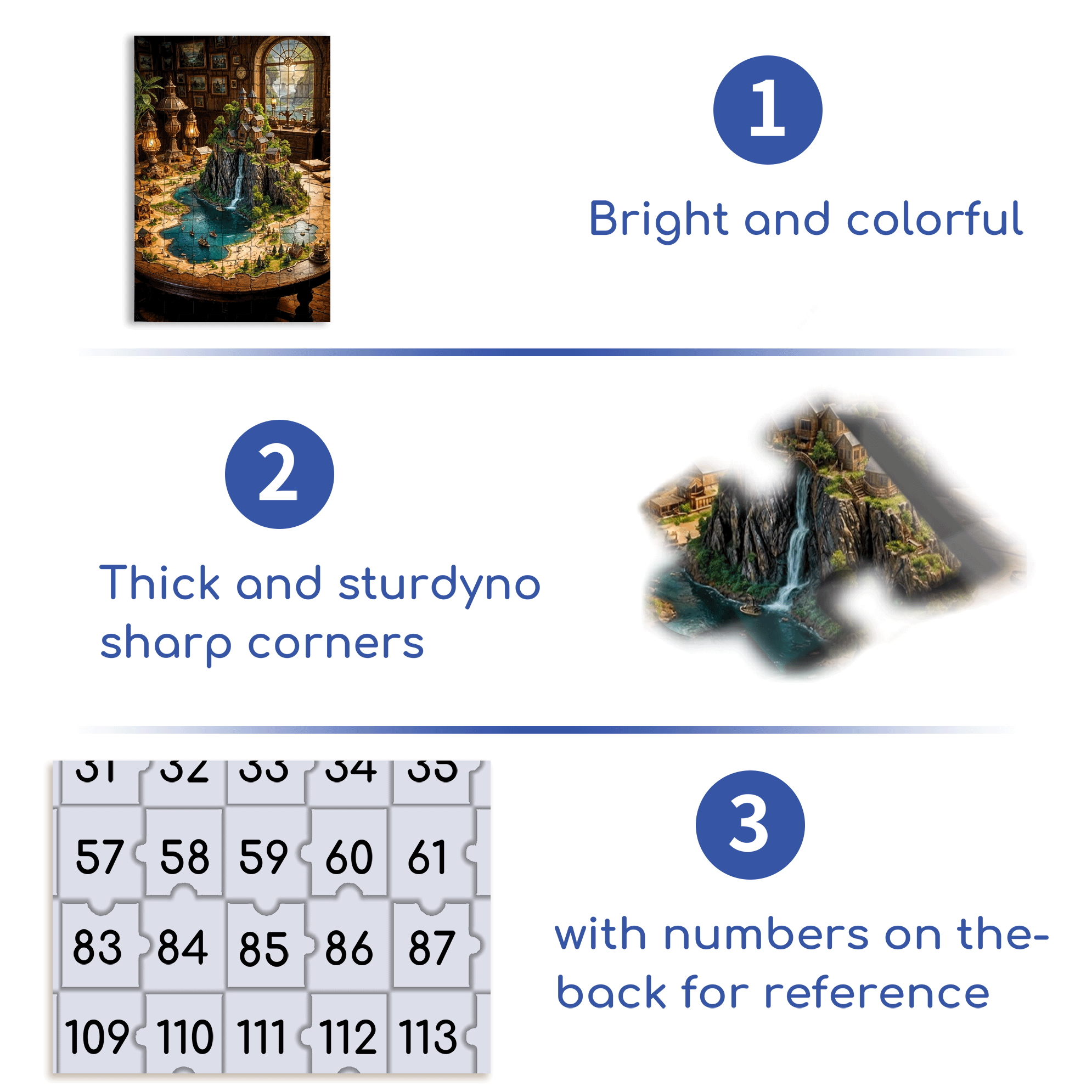 Desktop 500pcs/1000pcs Jigsaw Puzzle, Scratch-Resistant, Interactive Family Game & Brain-Boosting DIY Decor, Perfect for Halloween, Christmas & New Year Gifts, Family Puzzle Game