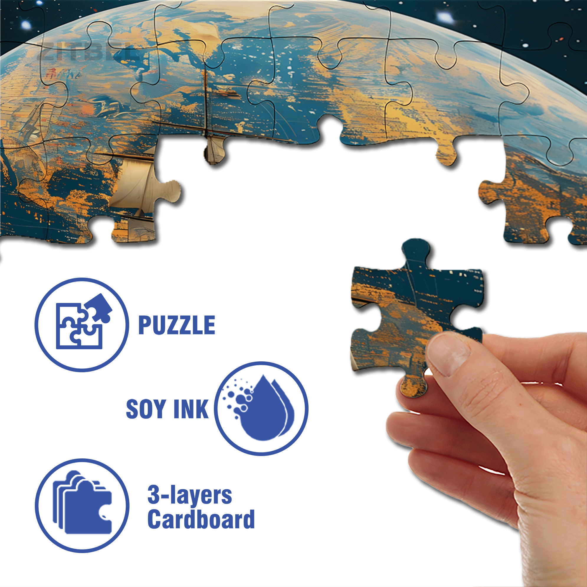 Leading The Era 500pcs/1000pcs Jigsaw Puzzle, Scratch-Resistant, Interactive Family Game & Brain-Boosting DIY Decor, Perfect for Halloween, Christmas & New Year Gifts, Family Puzzle Game
