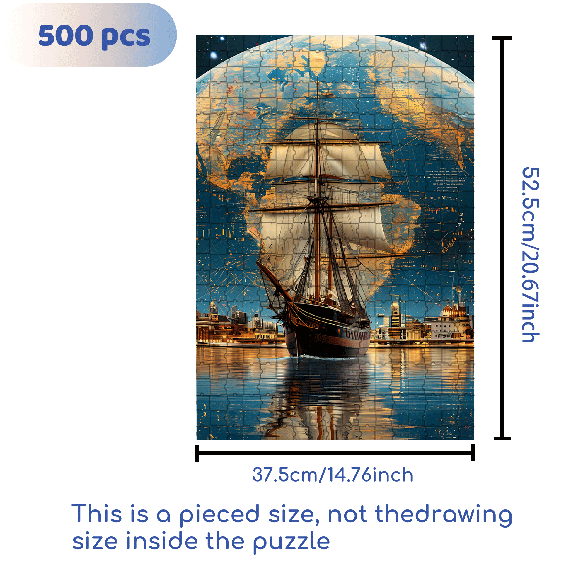 Leading The Era 500pcs/1000pcs Jigsaw Puzzle, Scratch-Resistant, Interactive Family Game & Brain-Boosting DIY Decor, Perfect for Halloween, Christmas & New Year Gifts, Family Puzzle Game