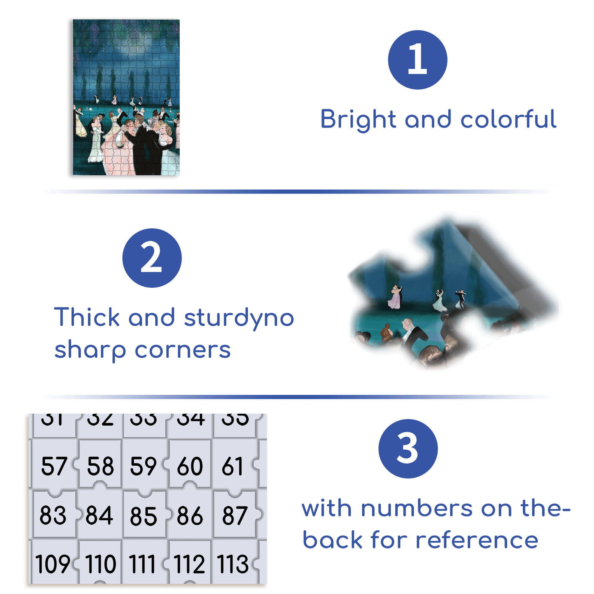 Moonlit Dance 500pcs/1000pcs Jigsaw Puzzle, Scratch-Resistant, Interactive Family Game & Brain-Boosting DIY Decor, Perfect for Halloween, Christmas & New Year Gifts, Family Puzzle Game