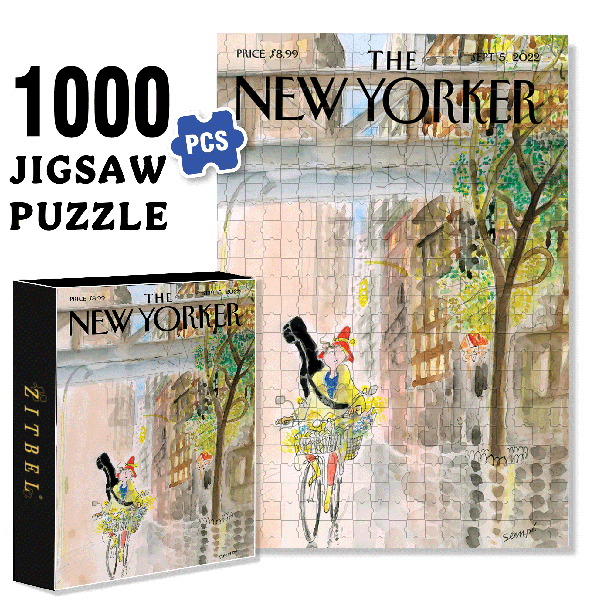 Morning Music 500pcs/1000pcs Jigsaw Puzzle, Scratch-Resistant, Interactive Family Game & Brain-Boosting DIY Decor, Perfect for Halloween, Christmas & New Year Gifts, Family Puzzle Game